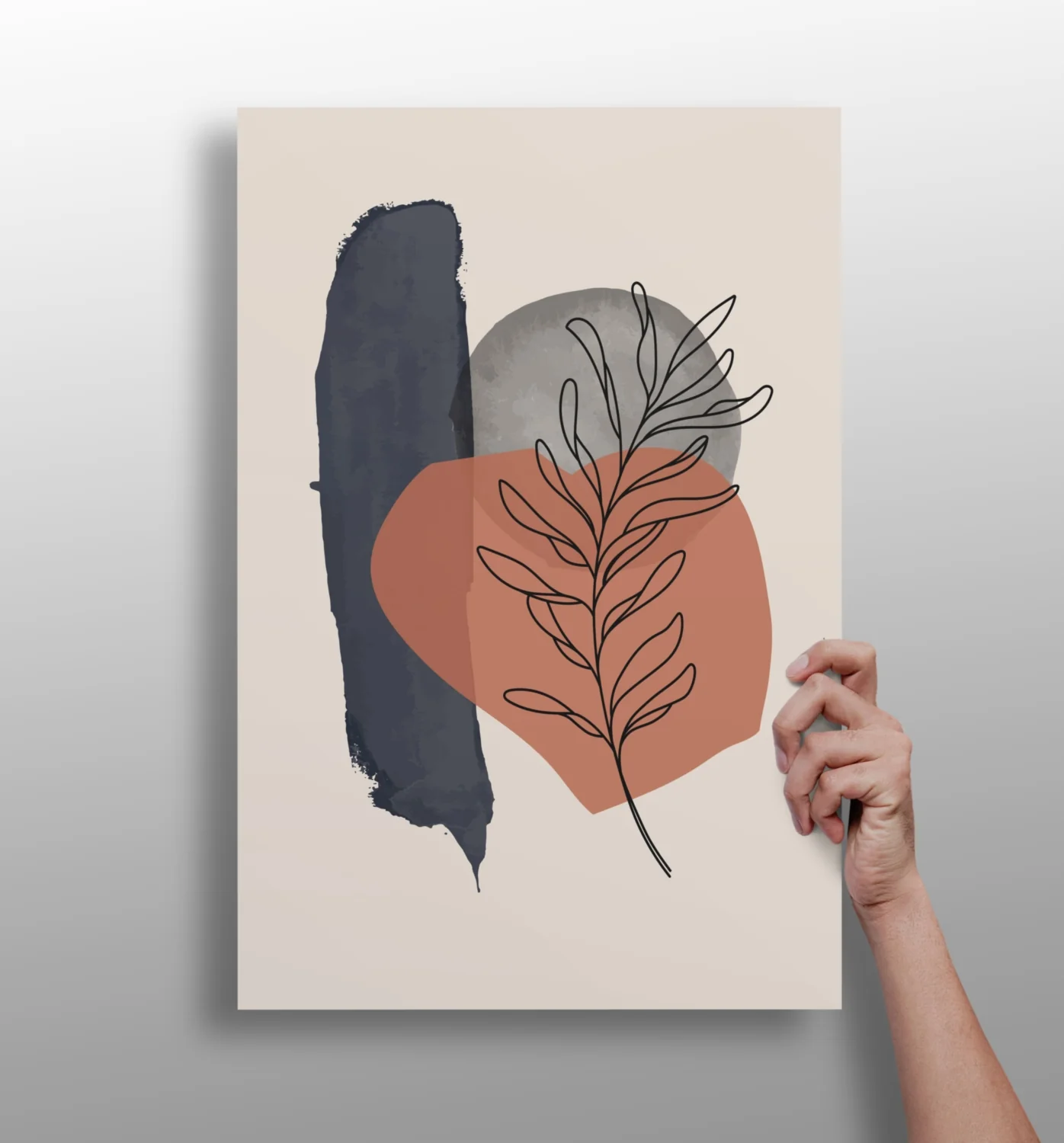Line Art V16 Aluminum Print