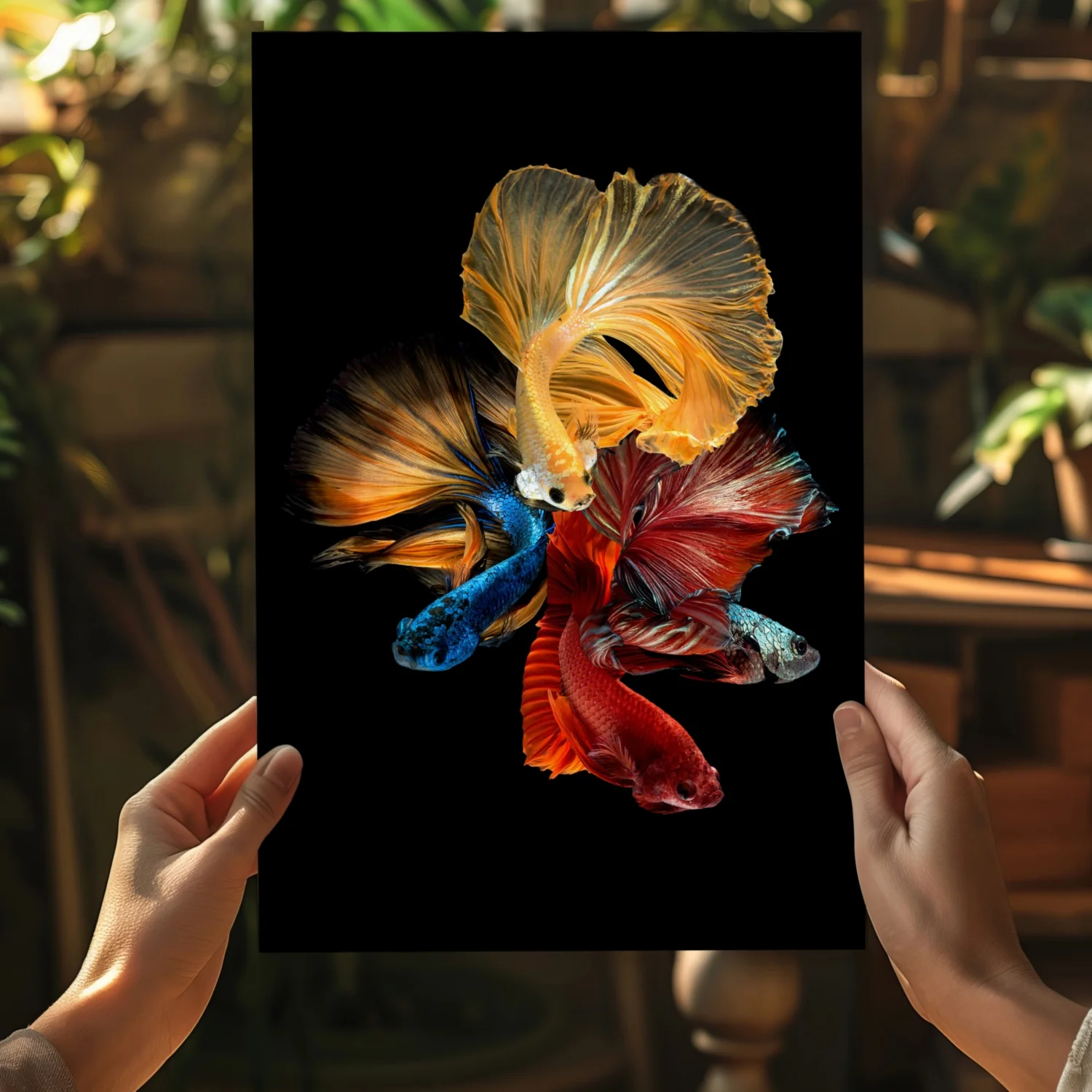 Betta Fishes Aluminum Print - Image 5