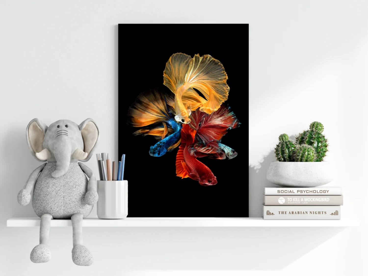 Betta Fishes Aluminum Print - Image 6