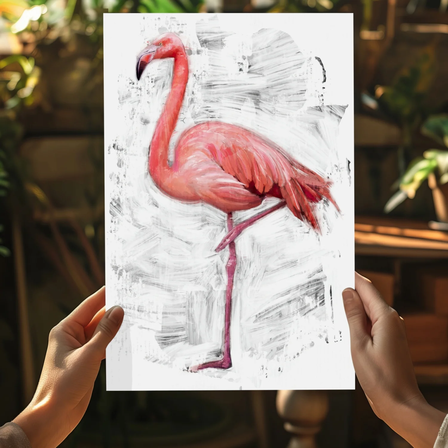 Flamingo Aluminum Print - Image 5