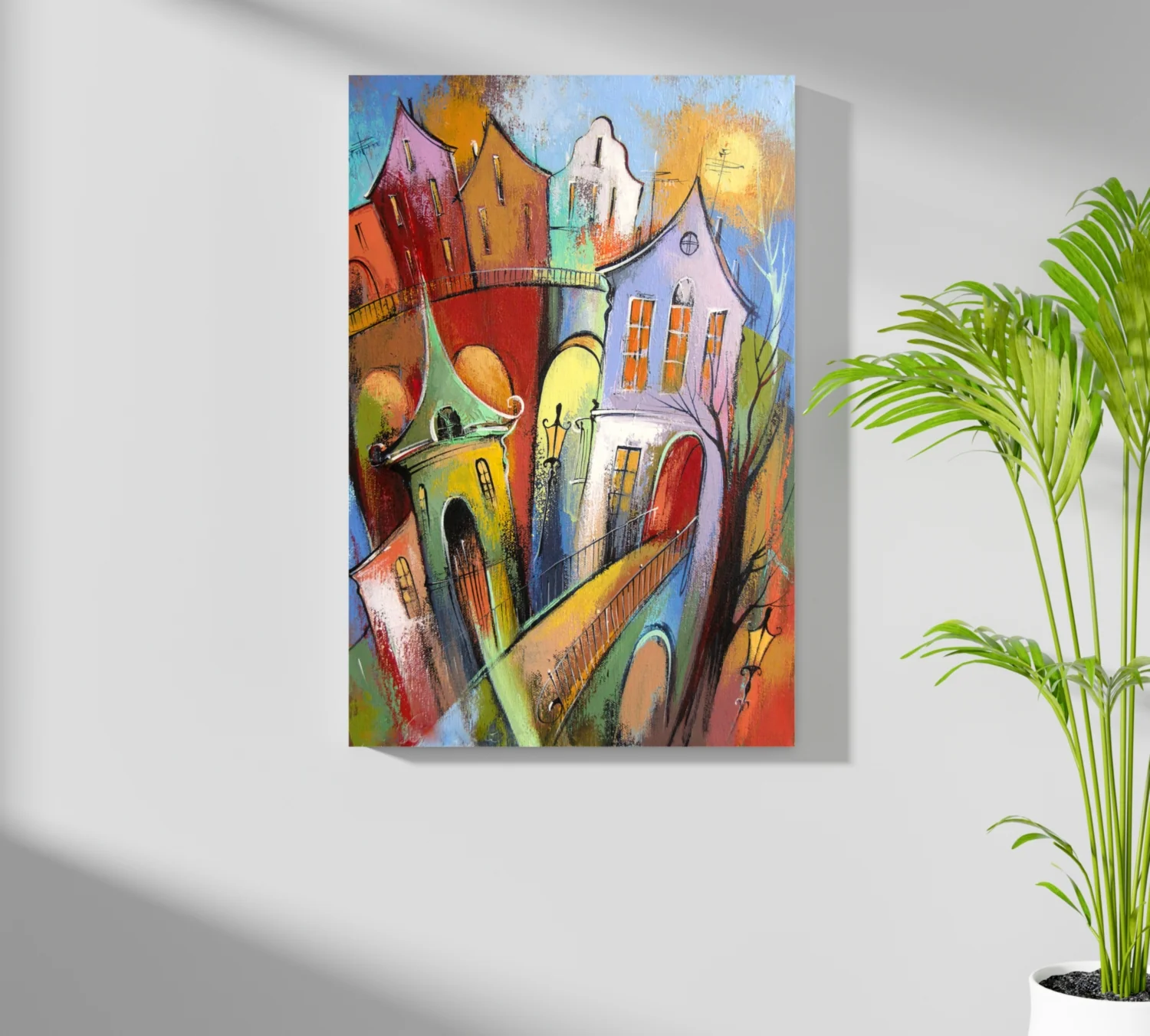 Cute City Aluminum Print - Image 7