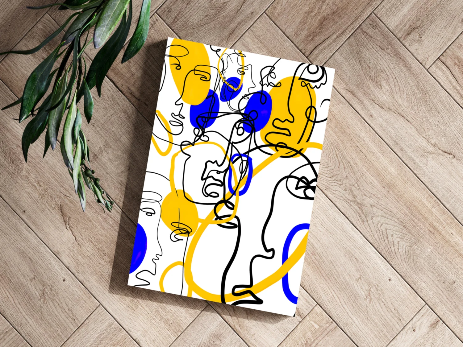 Abstract Line Art Aluminum Print - Image 3