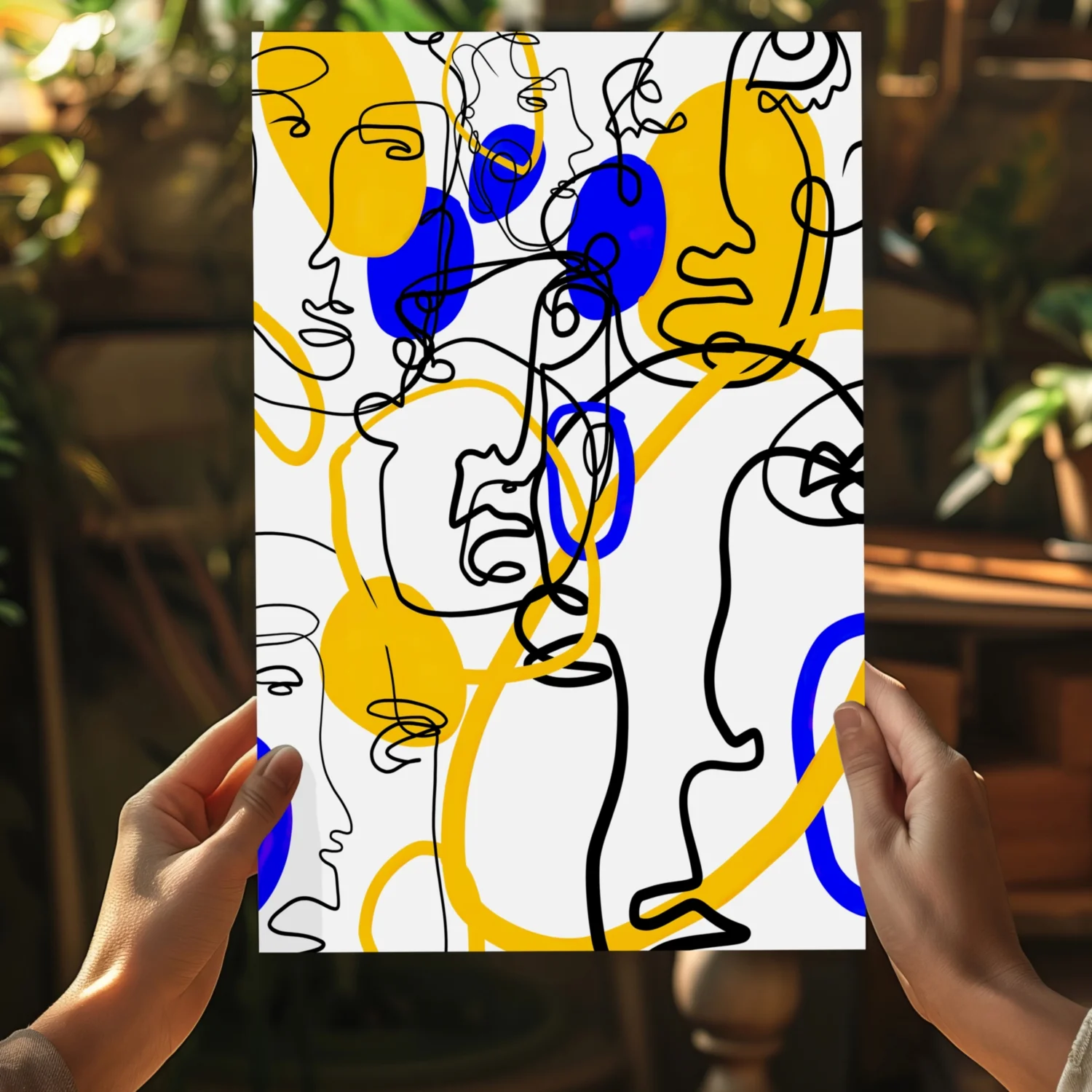 Abstract Line Art Aluminum Print - Image 5