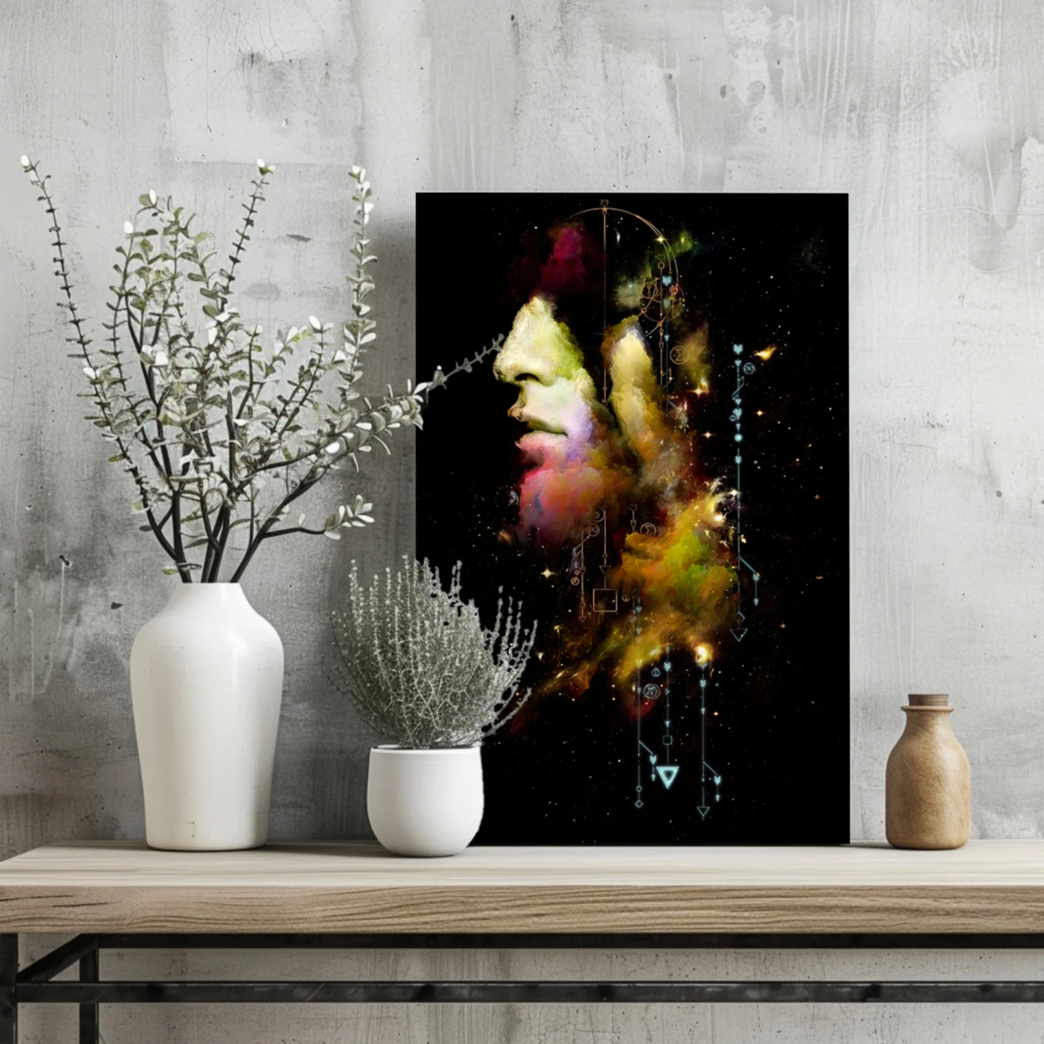 Abstract Man Aluminum Print - Image 2