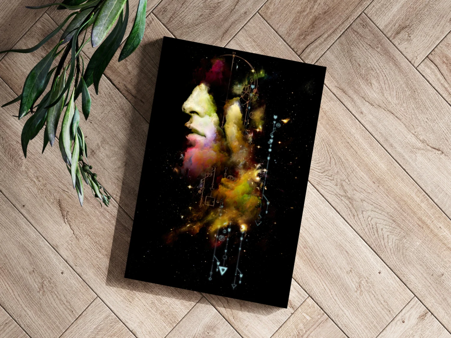 Abstract Man Aluminum Print - Image 3