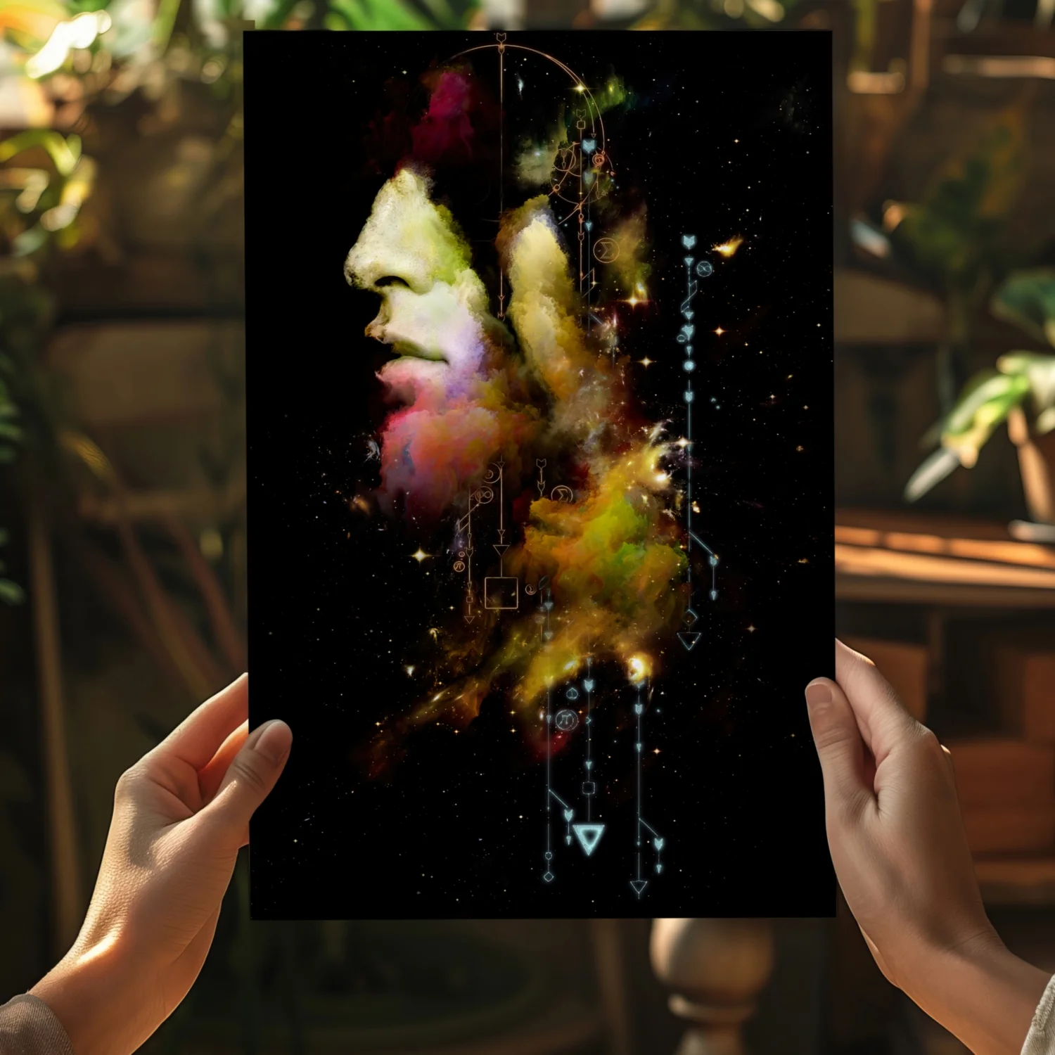 Abstract Man Aluminum Print - Image 5