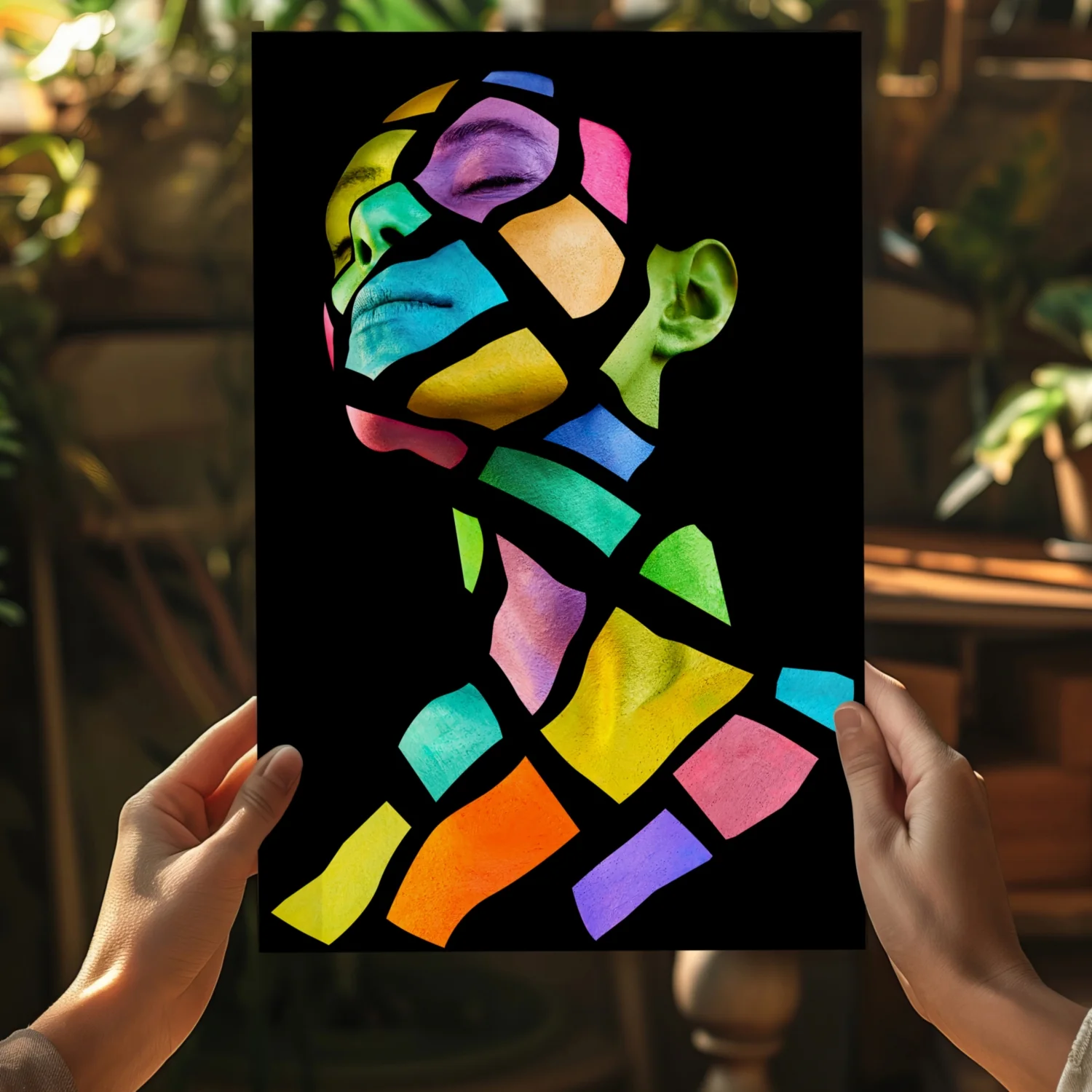 Colorful Woman Aluminum Print - Image 5