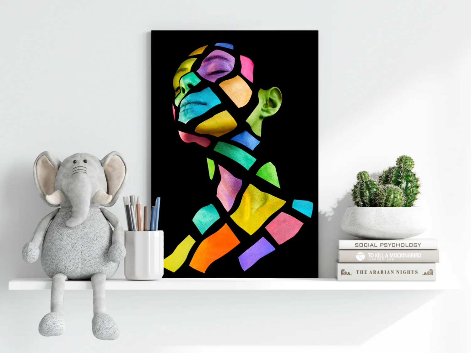 Colorful Woman Aluminum Print - Image 6
