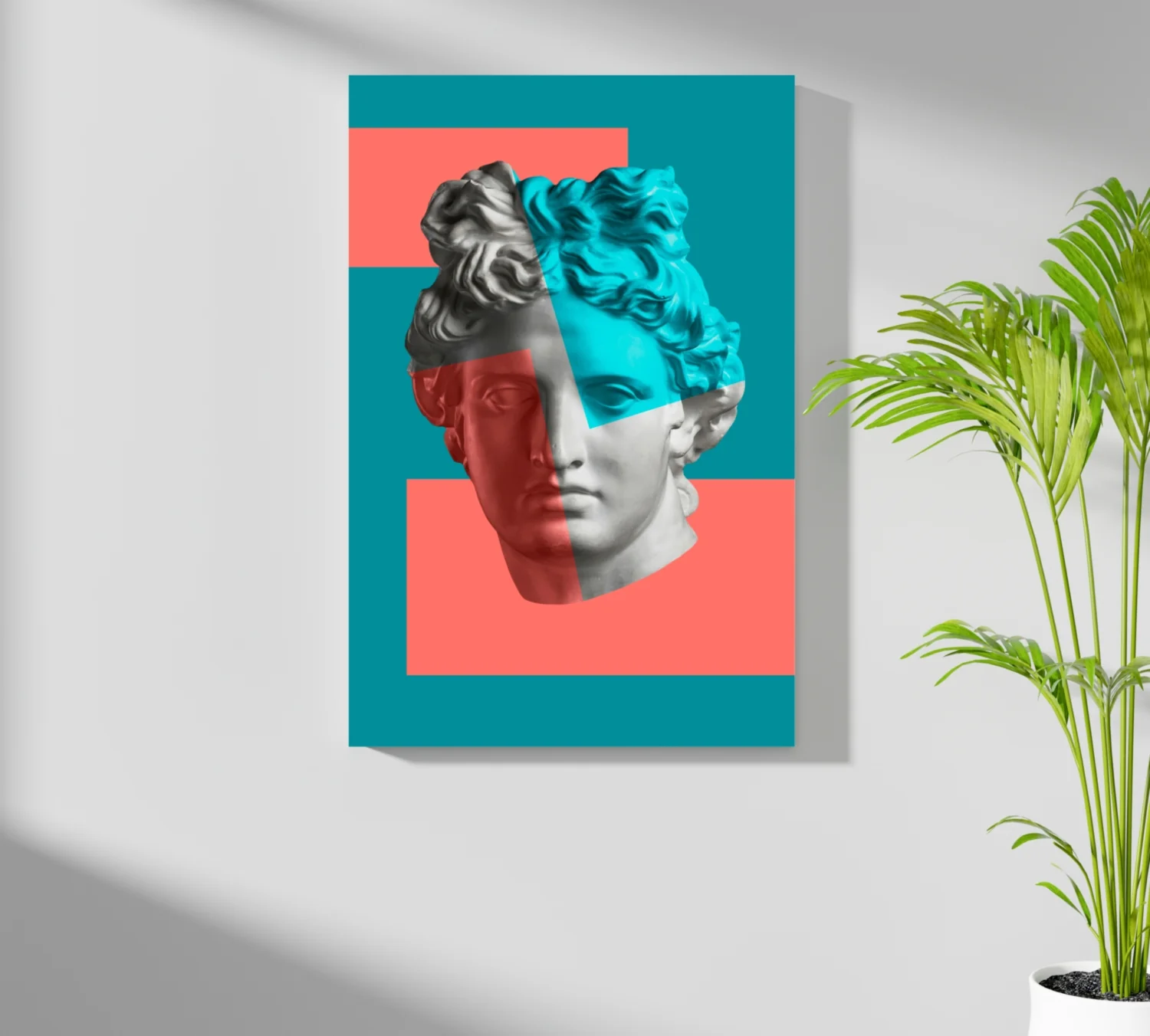 Statue Head Contemporary Aluminum Print - Image 7