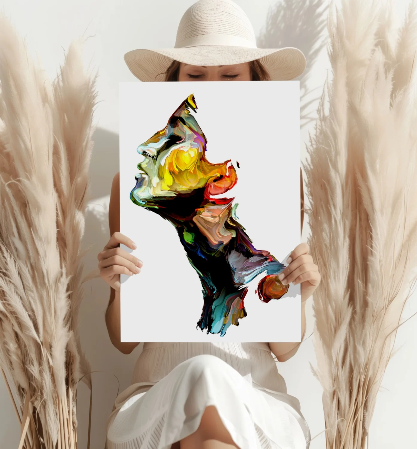 Colorful Portrait V1 Aluminum Print - Image 4