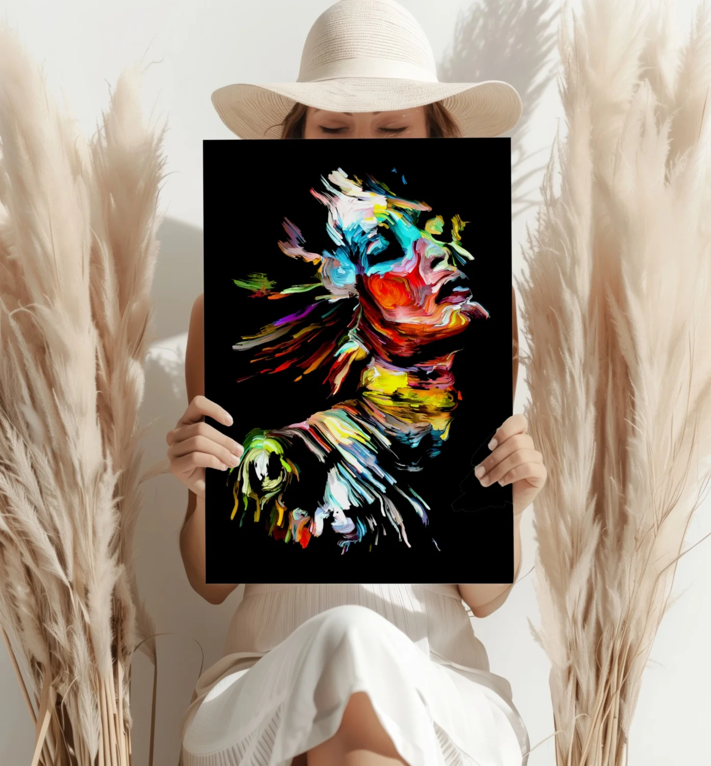 Colorful Portrait V2 Aluminum Print - Image 4