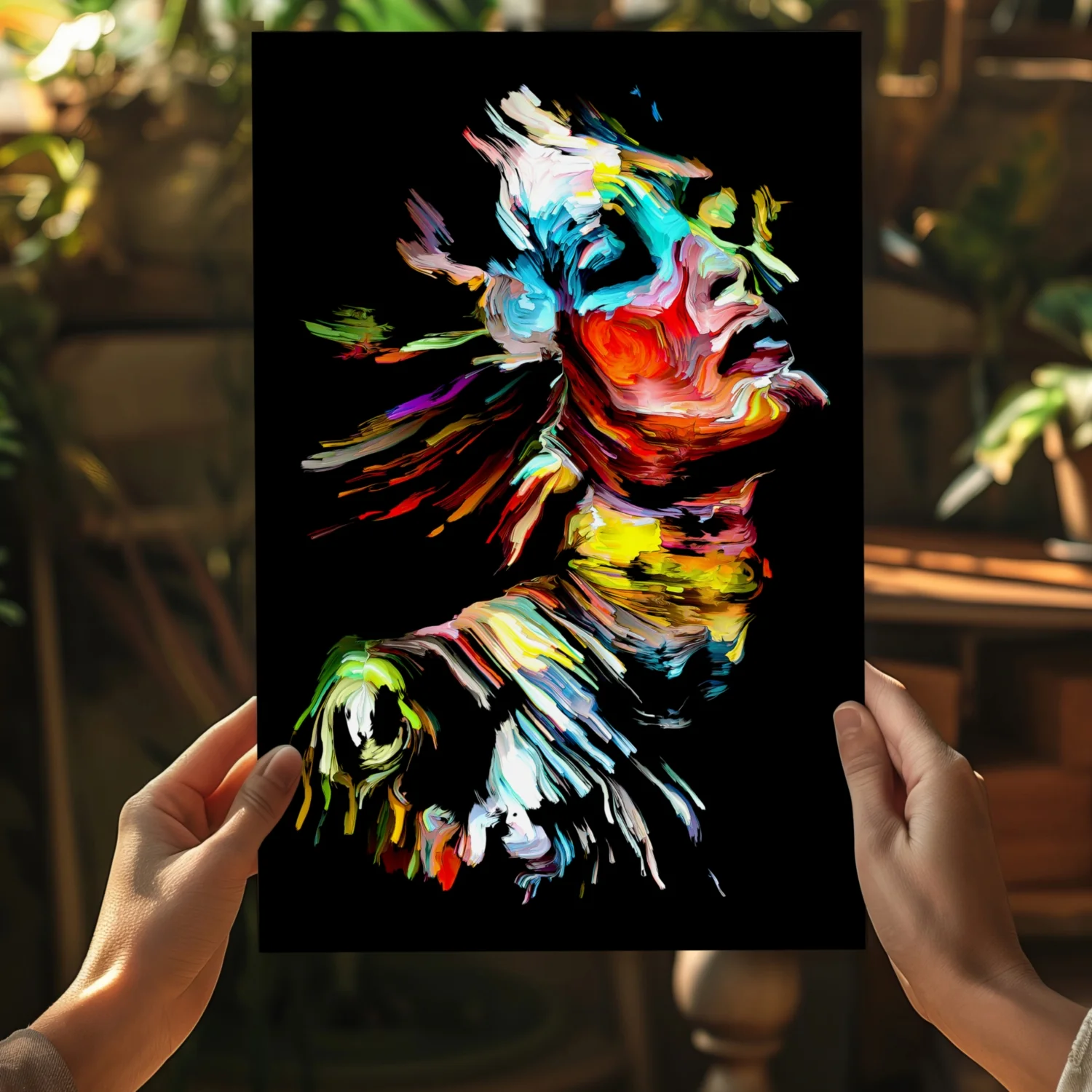 Colorful Portrait V2 Aluminum Print - Image 5