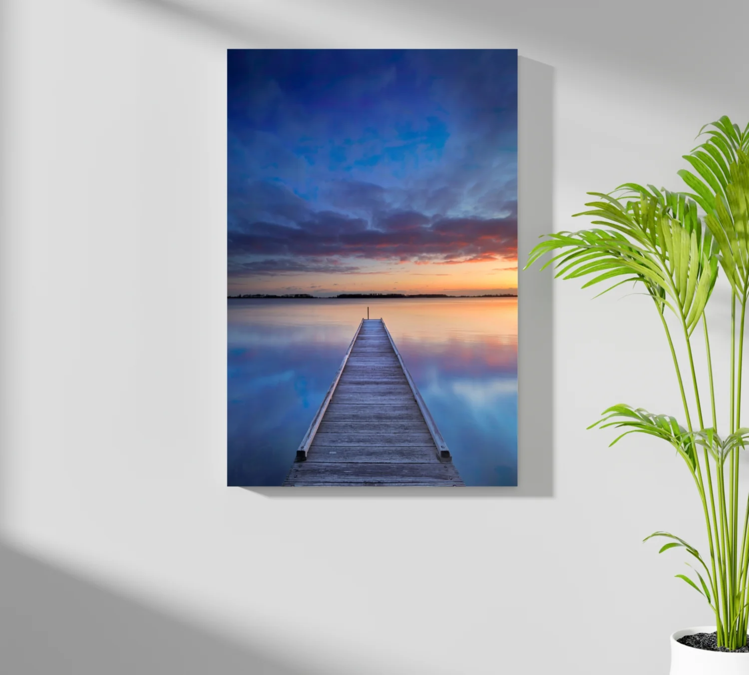 Dock View at Sunset Aluminum Print - Image 7