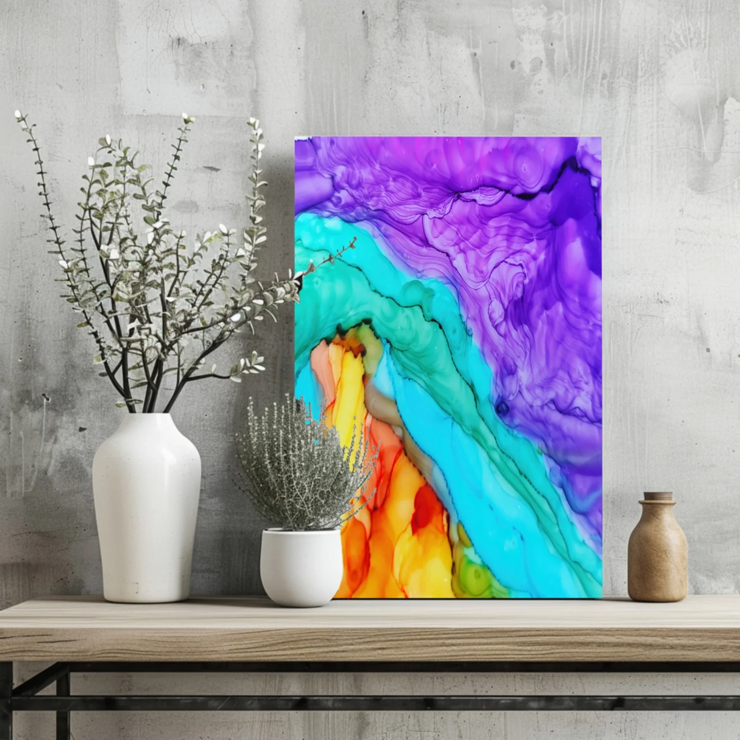 Abstract Transitions Aluminum Print - Image 2