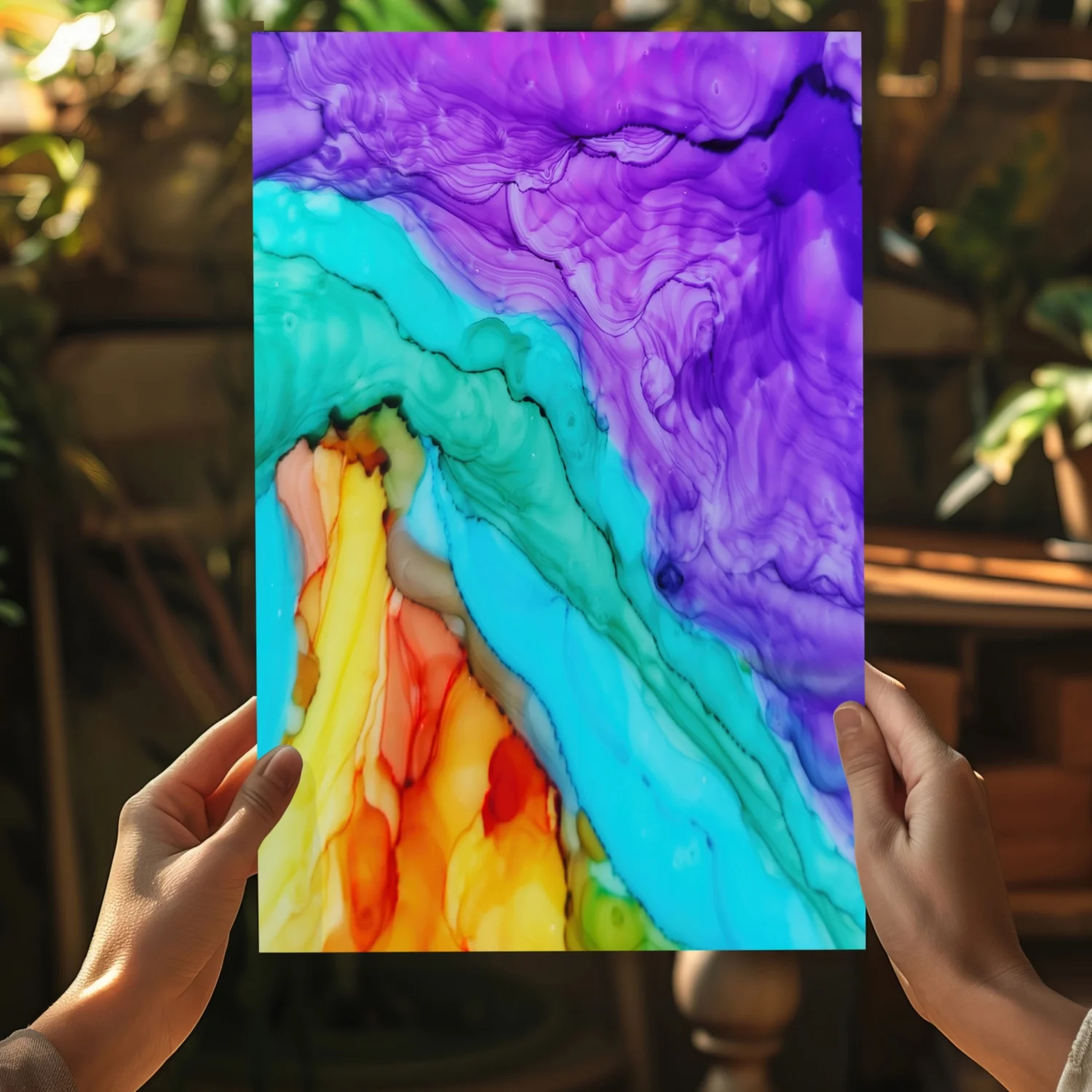 Abstract Transitions Aluminum Print - Image 5