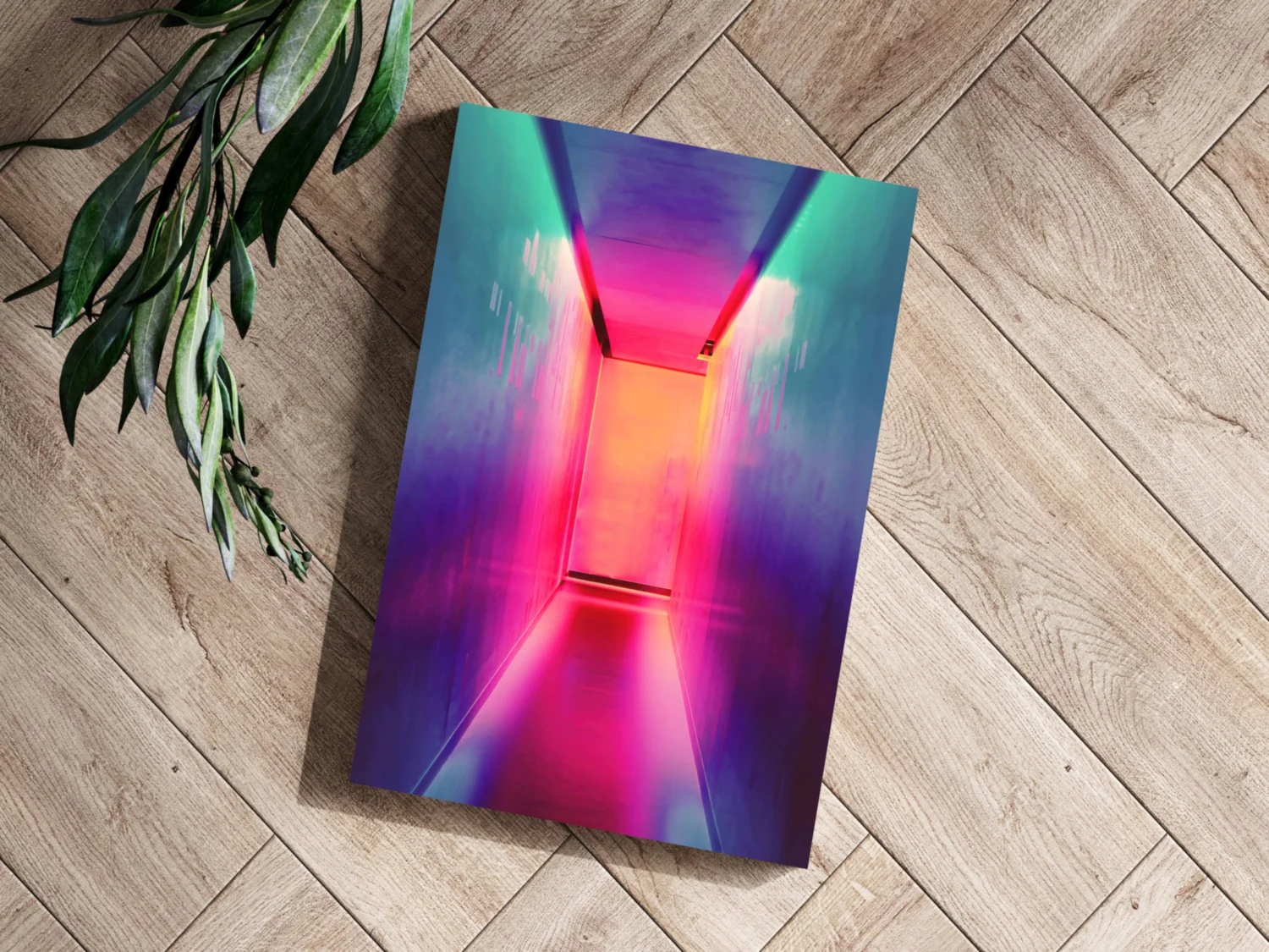 Narrow Corridor Aluminum Print - Image 3