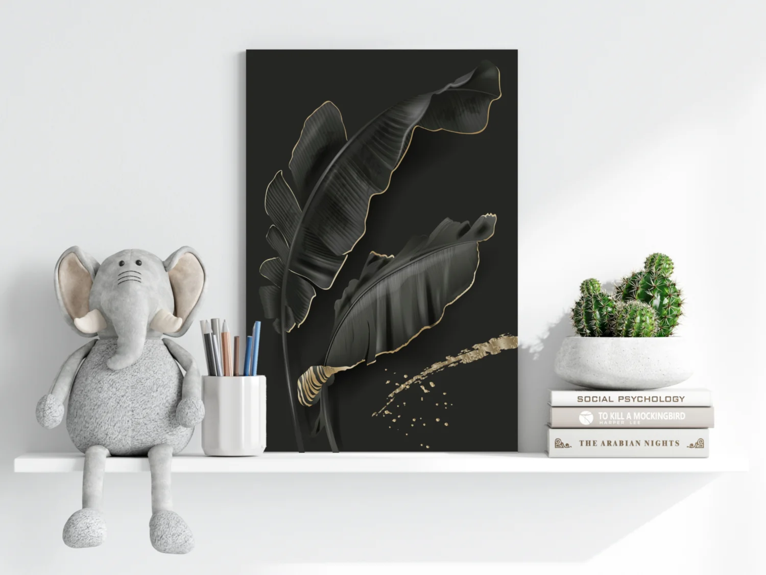 Black Leaves Aluminum Print - Image 6