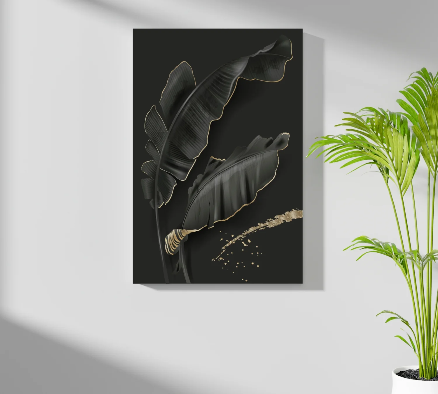 Black Leaves Aluminum Print - Image 7