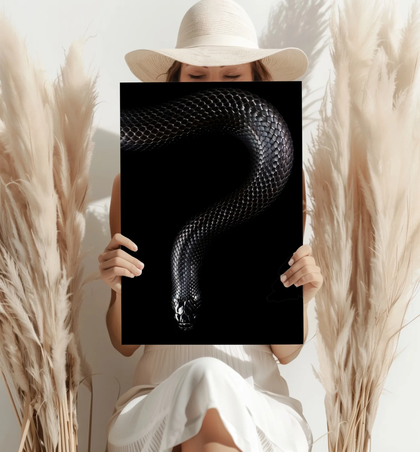 Black Snake Aluminum Print - Image 4