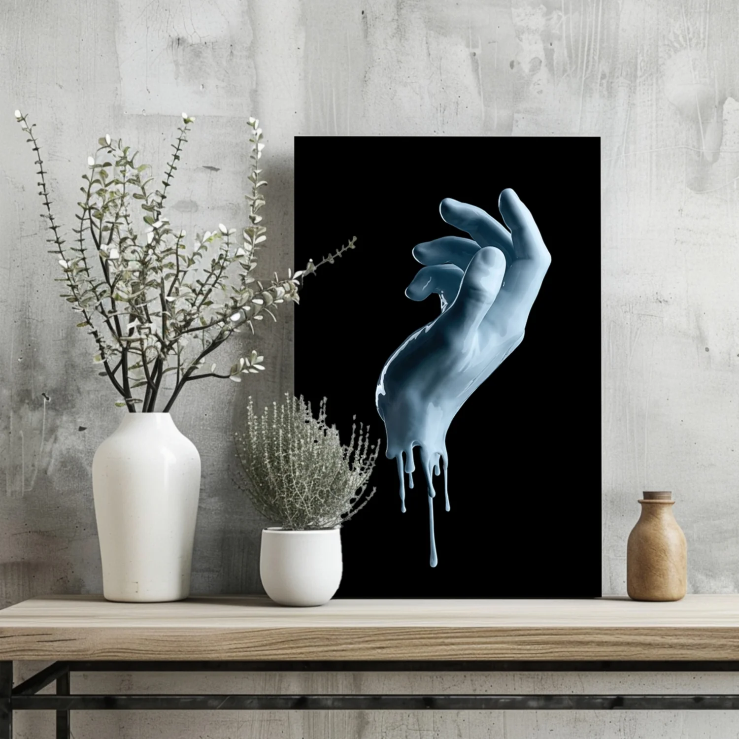 Hand in Paint Aluminum Print - Image 2