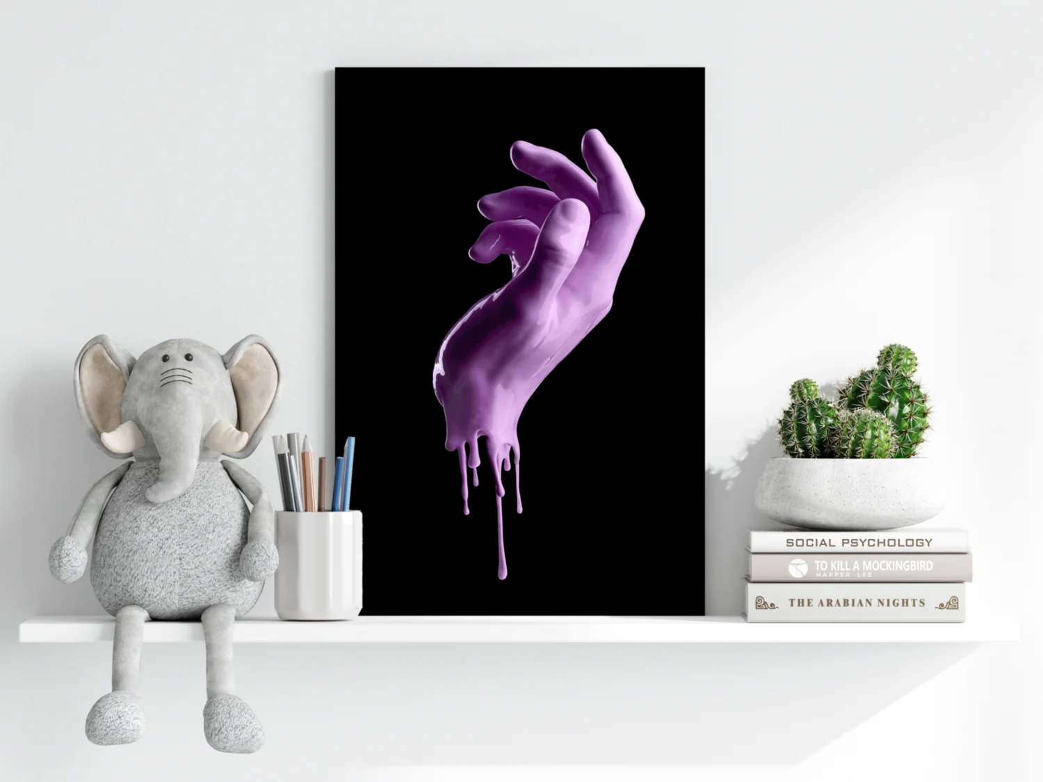 Hand in Paint Aluminum Print - Image 6