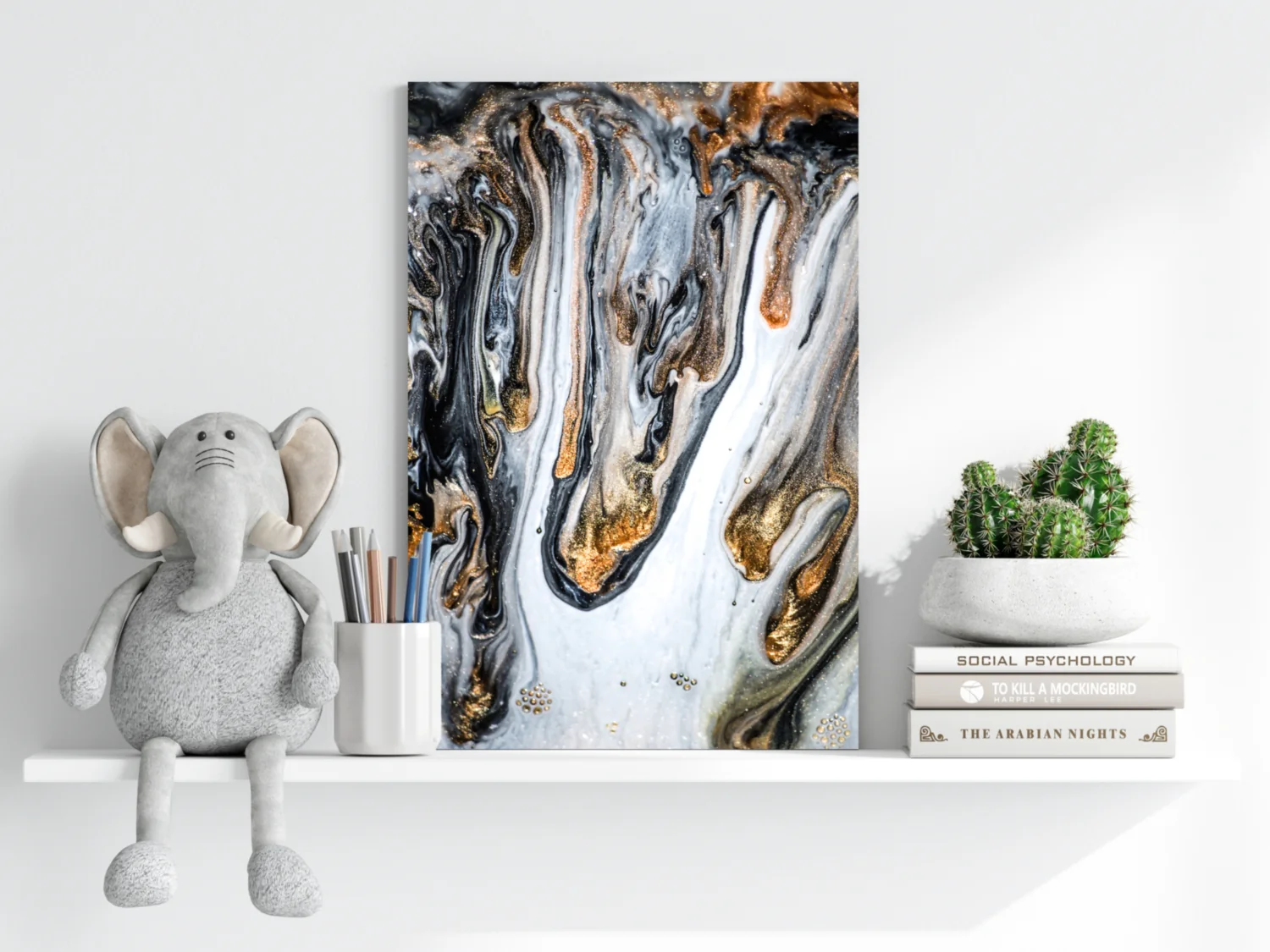 Abstract Marble Pattern V20 Aluminum Print - Image 6