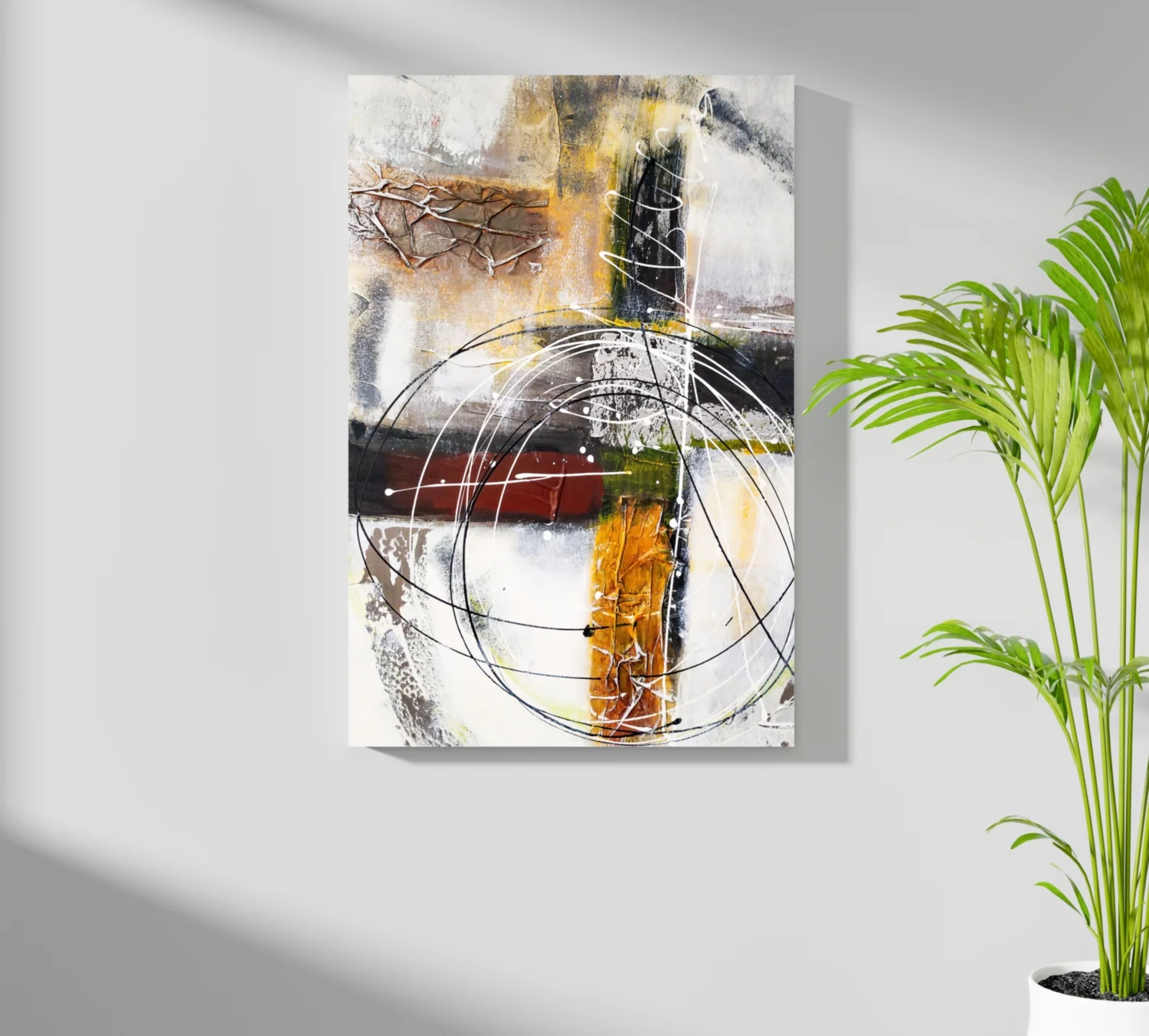 Modern Art Lines V2 Aluminum Print - Image 7