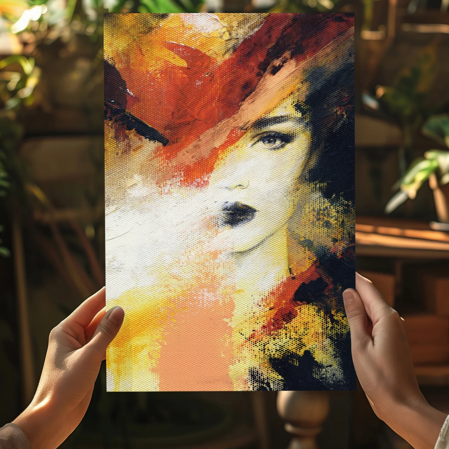 Abstract Woman Aluminum Print - Image 5