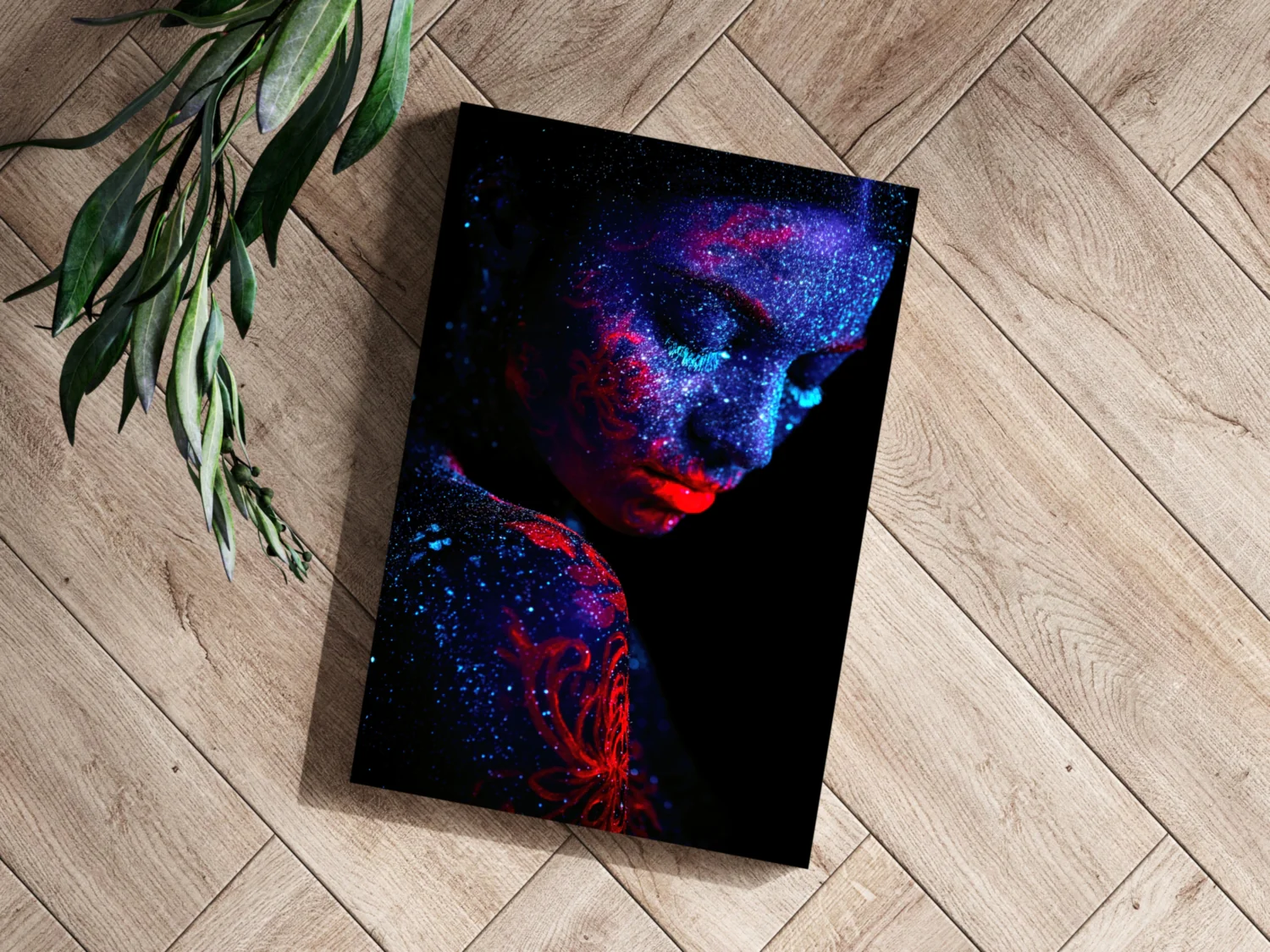 Painted Woman Aluminum Print - Image 3