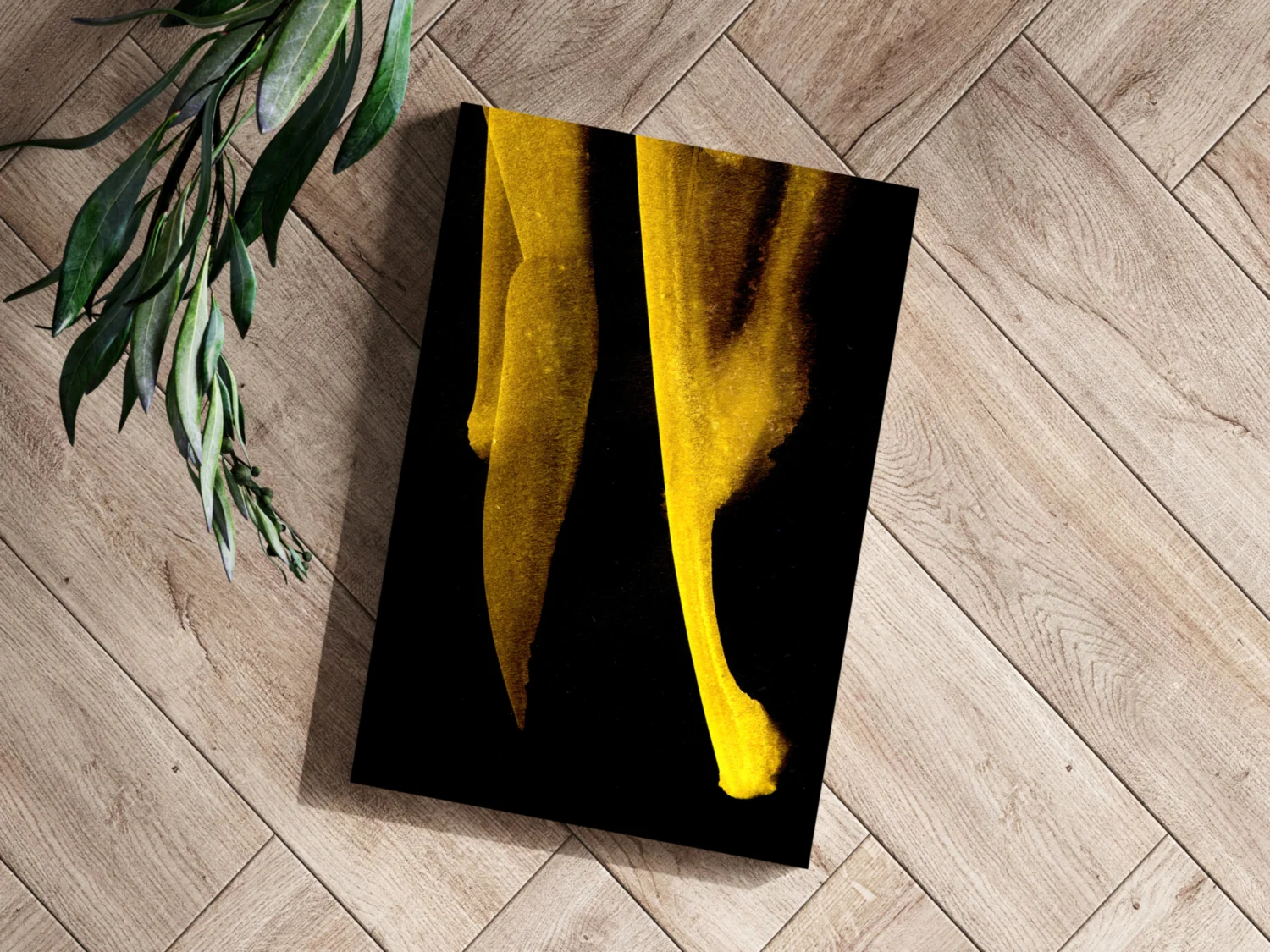 Shade of Gold V1 Aluminum Print - Image 3