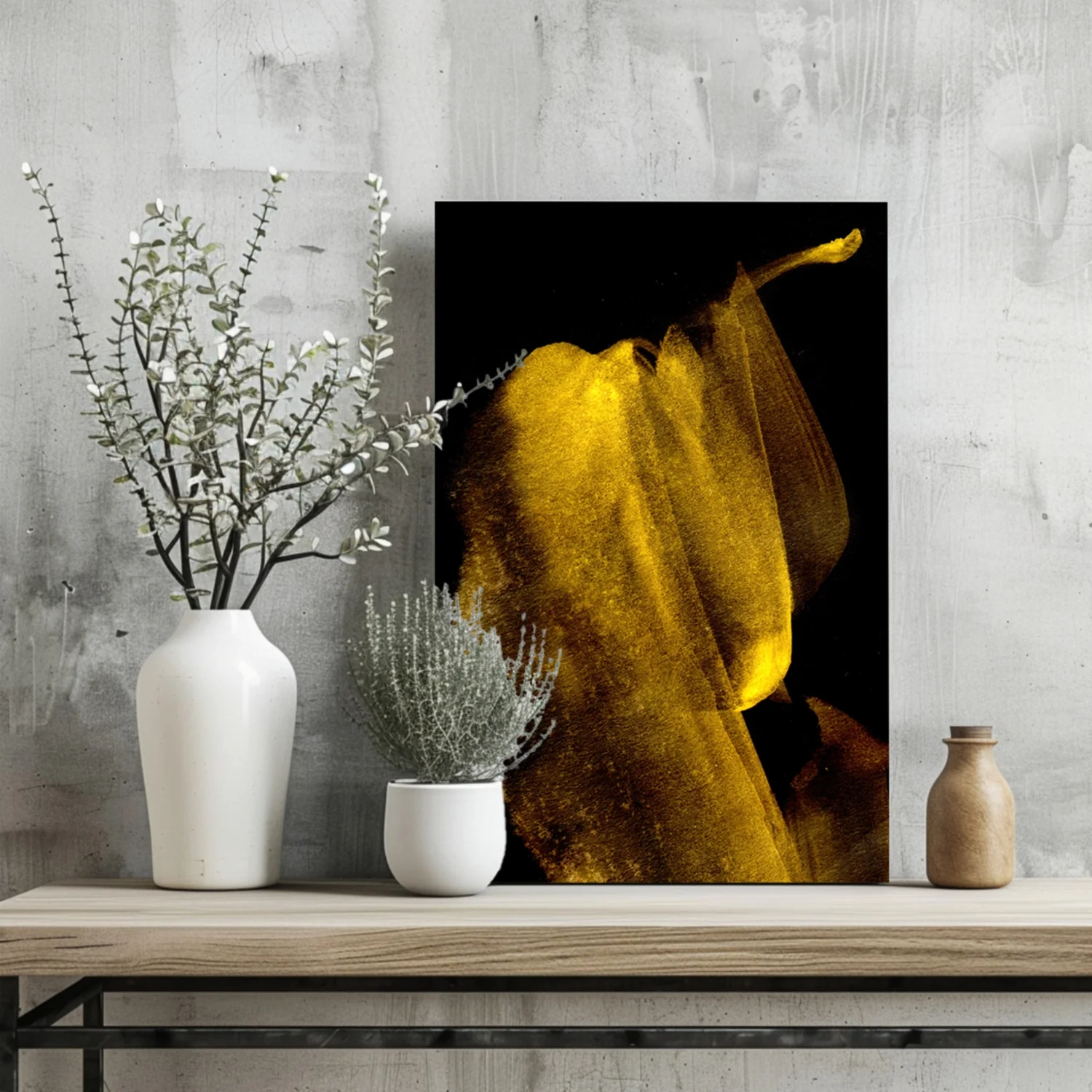 Shade of Gold V3 Aluminum Print - Image 2