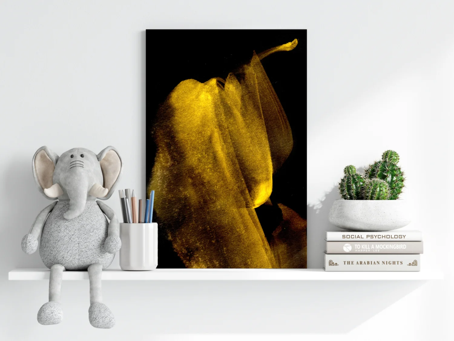 Shade of Gold V3 Aluminum Print - Image 6