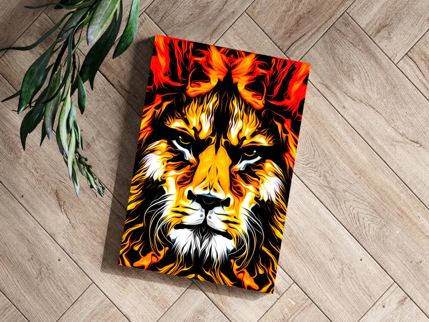 Lion Aluminum Print - Image 3