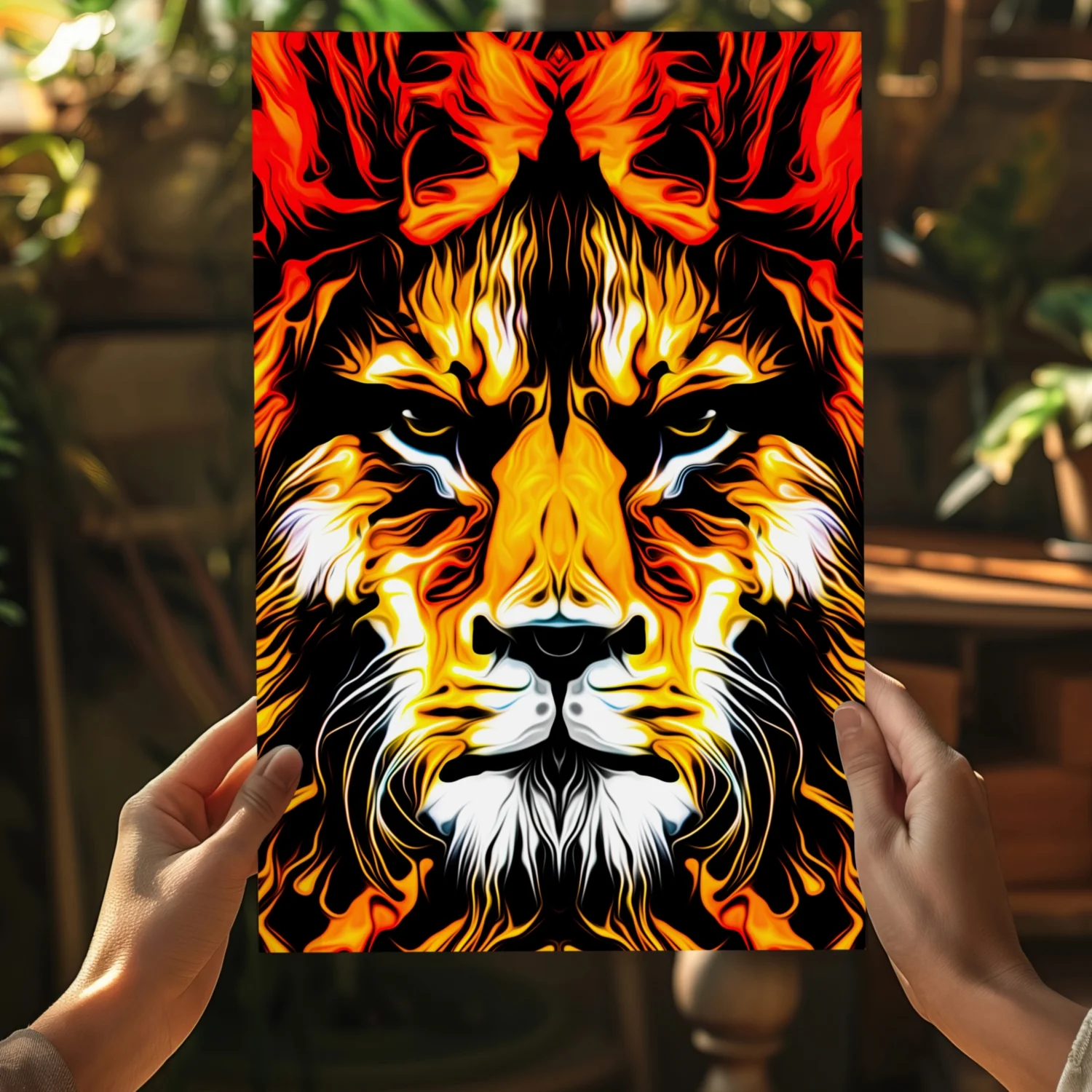 Lion Aluminum Print - Image 5