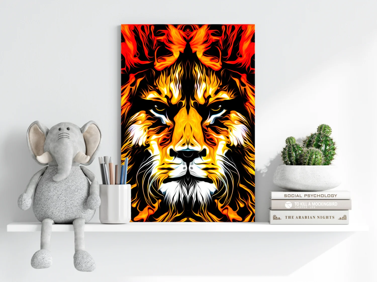 Lion Aluminum Print - Image 6