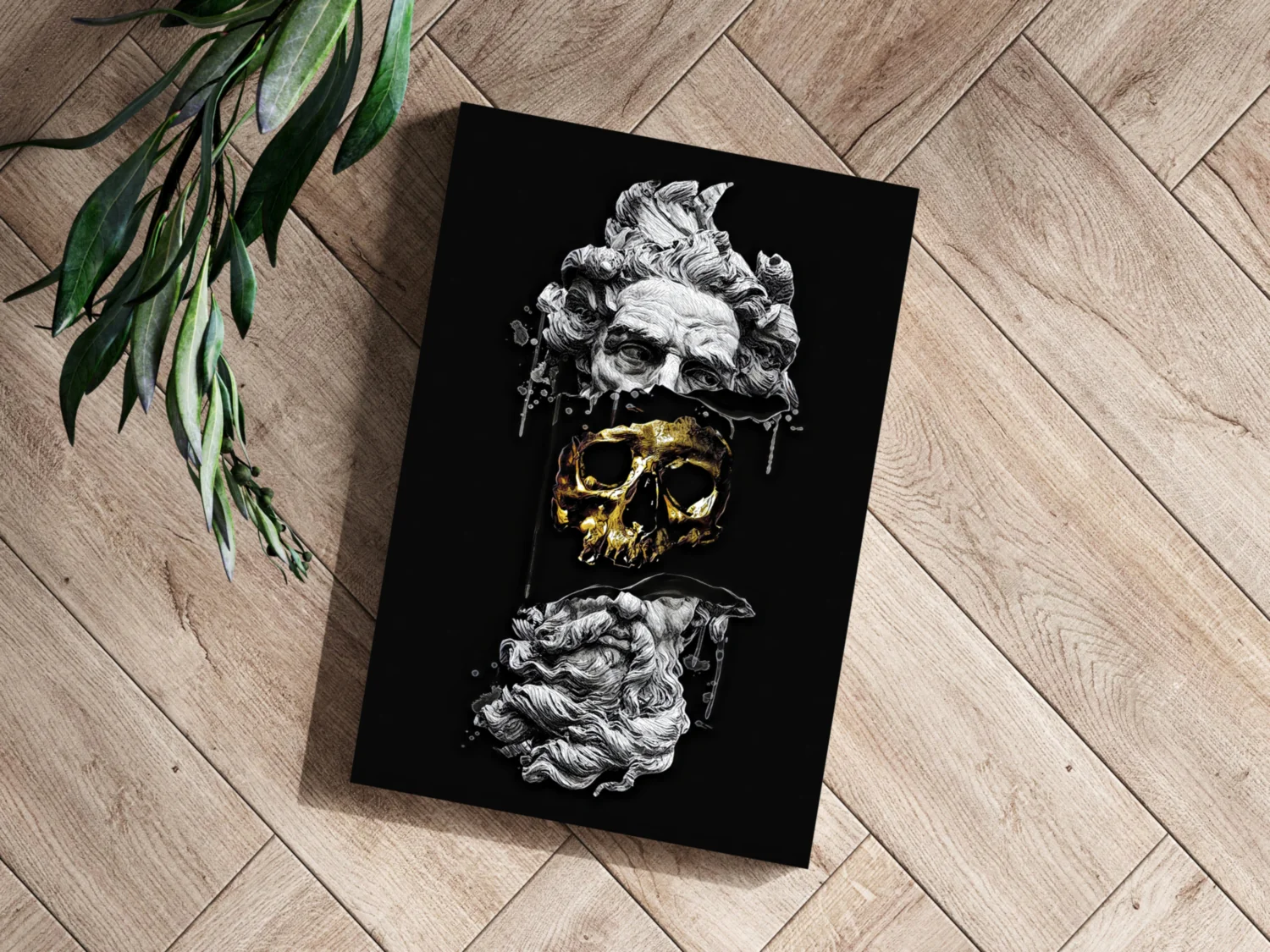 Contemporary Art Statue Aluminum Print - Image 3