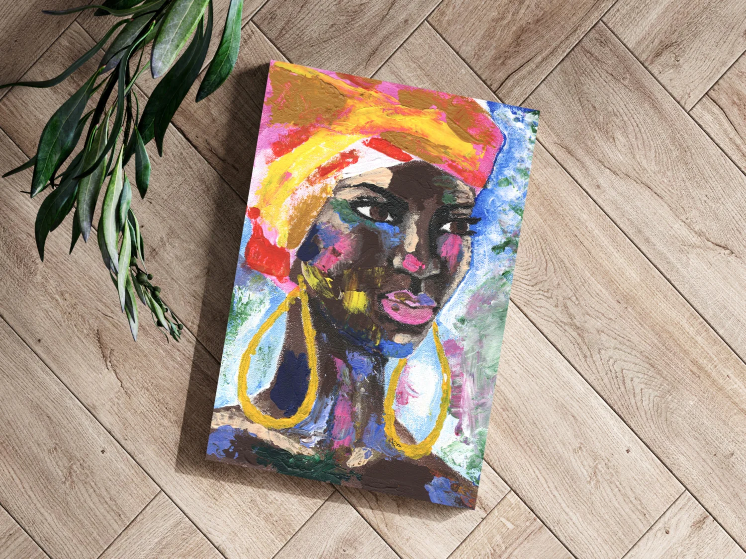 African Woman Aluminum Print - Image 3