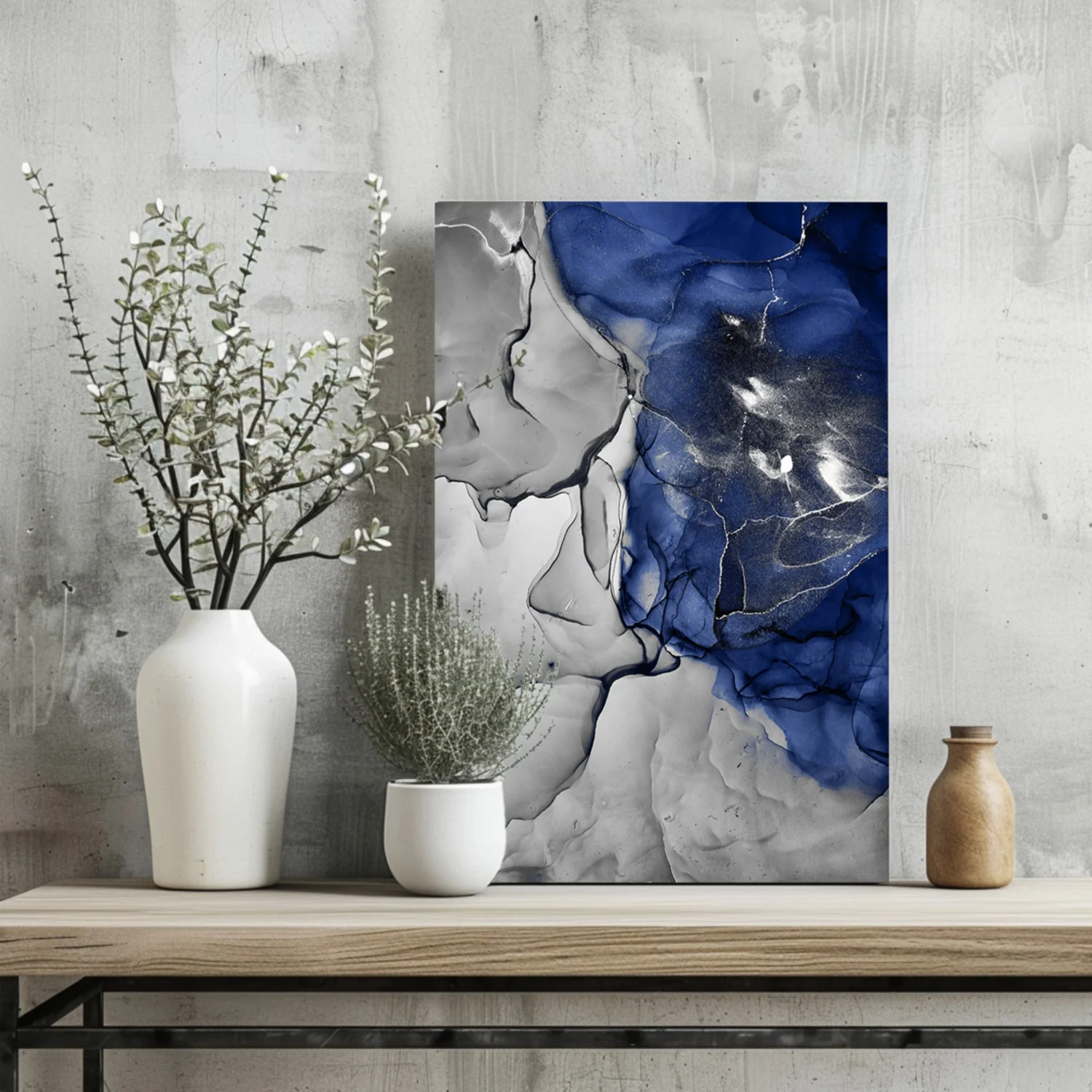 Abstract Marble Pattern V21 Aluminum Print - Image 2