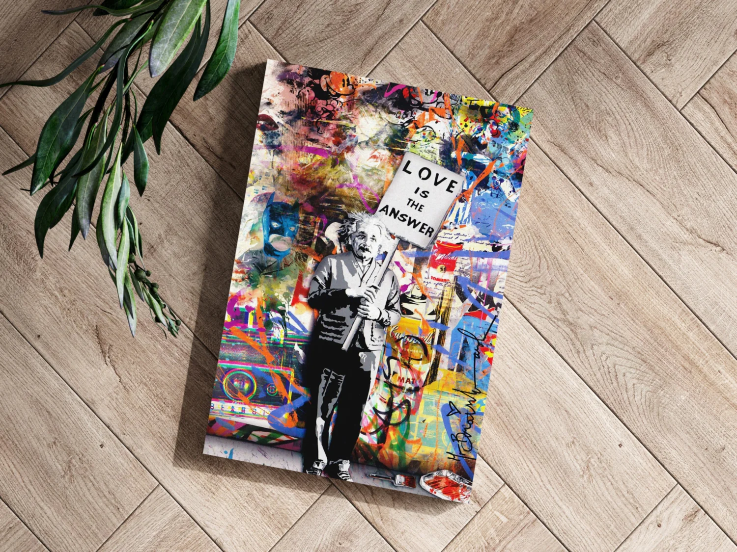 Love is The Answer Aluminum Print - Image 3