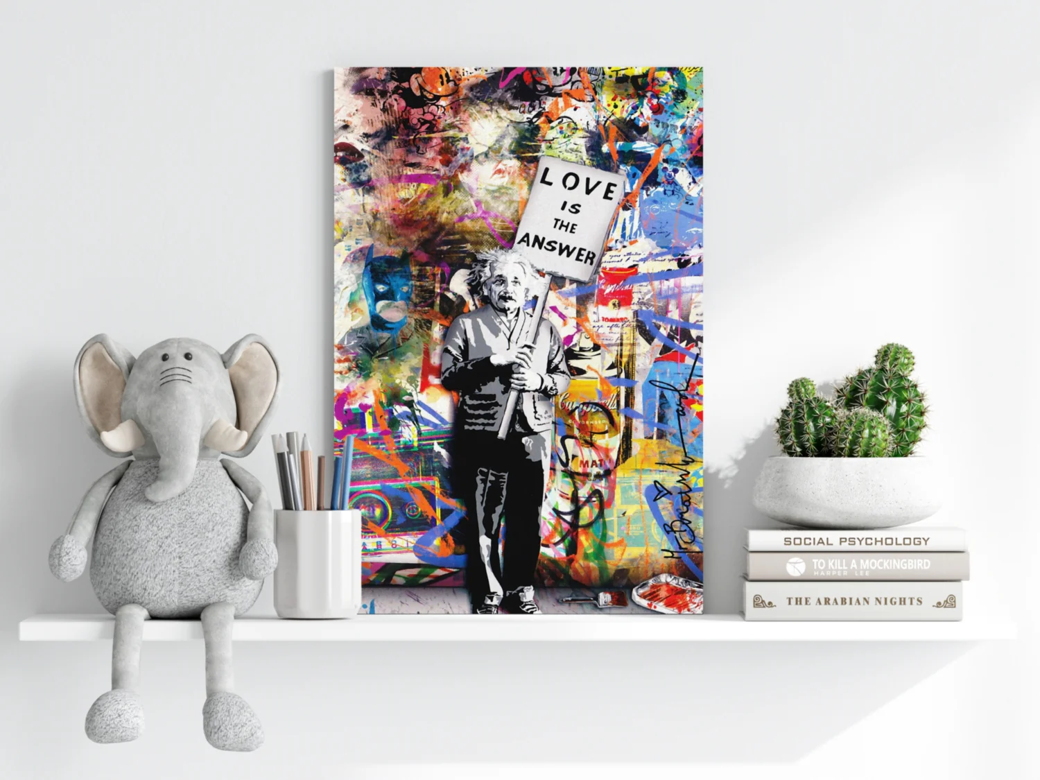 Love is The Answer Aluminum Print - Image 6