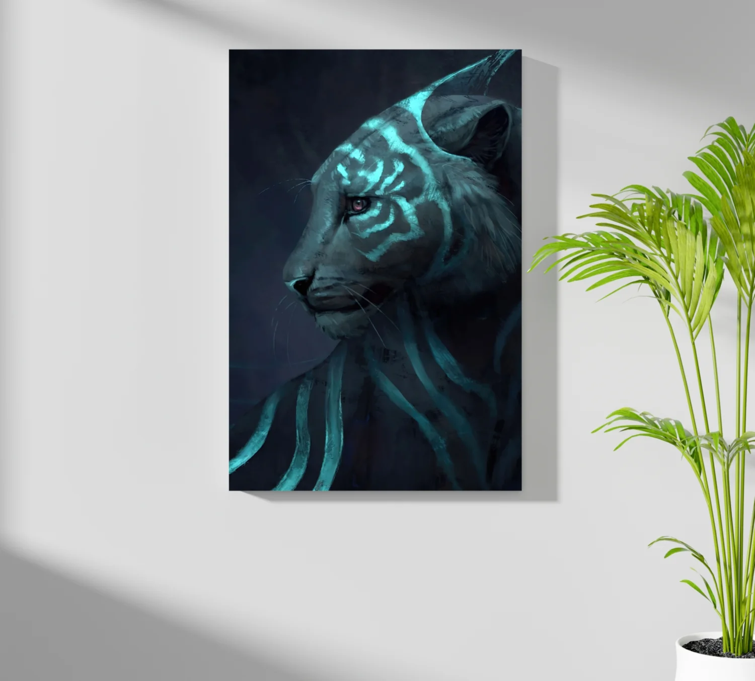 Futuristic Tiger Aluminum Print - Image 7