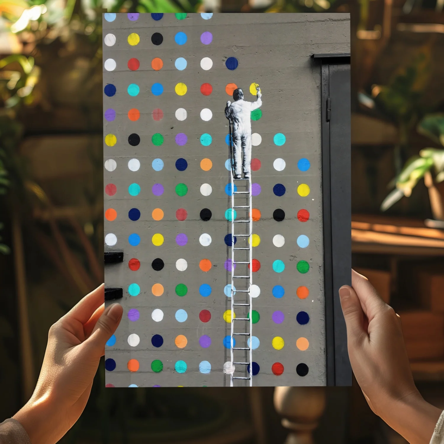 Banksy Dots Aluminum Print - Image 5