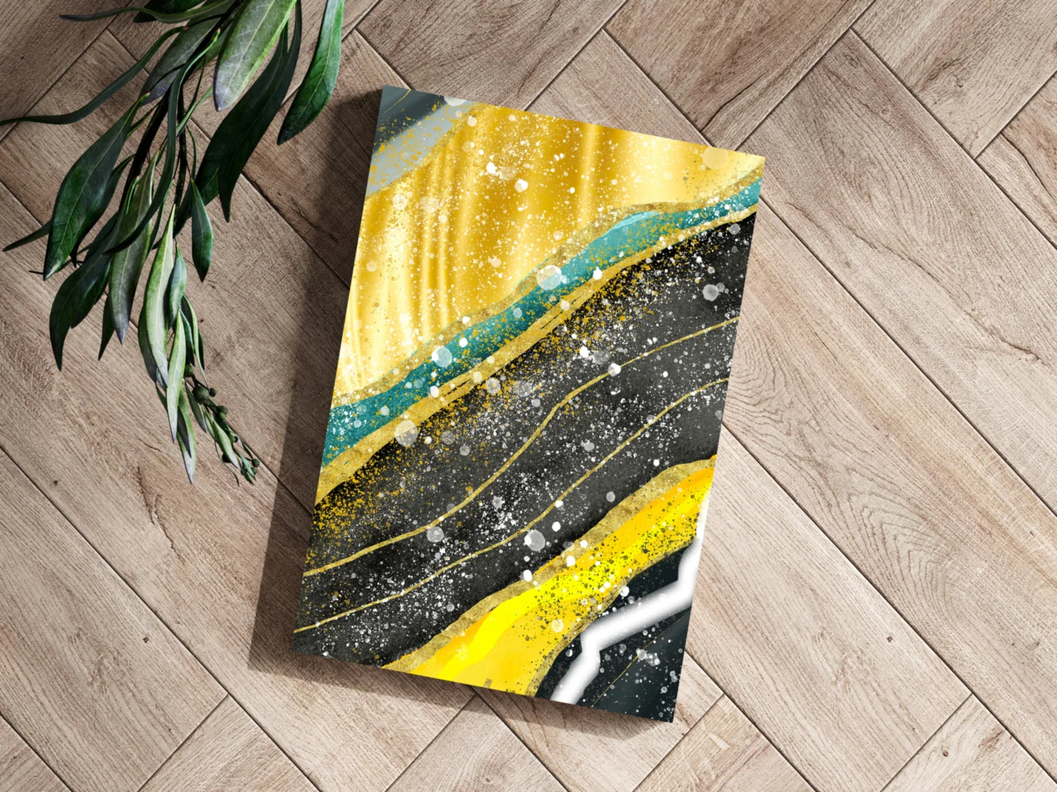 Golden Plates Aluminum Print - Image 3