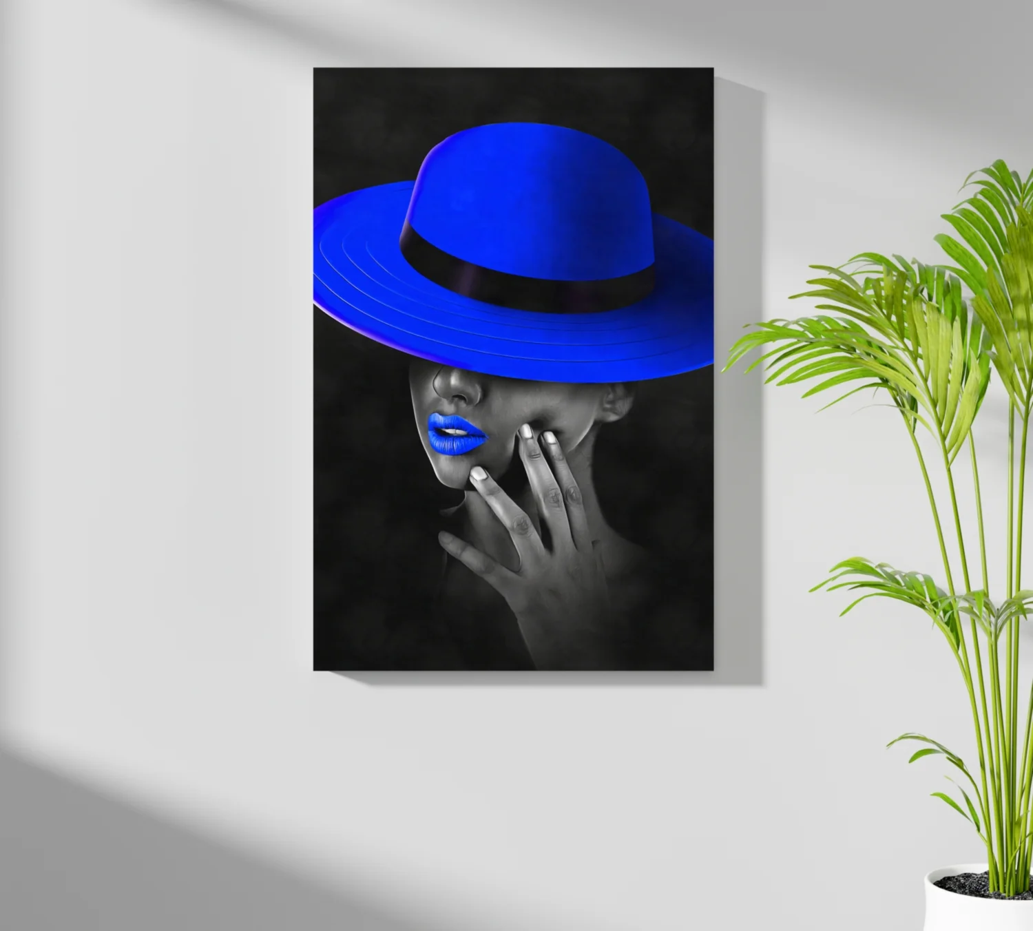 Woman with Blue Hat Aluminum Print - Image 7