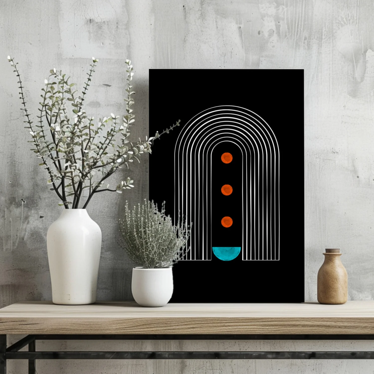 Line Art V2 Aluminum Print - Image 2