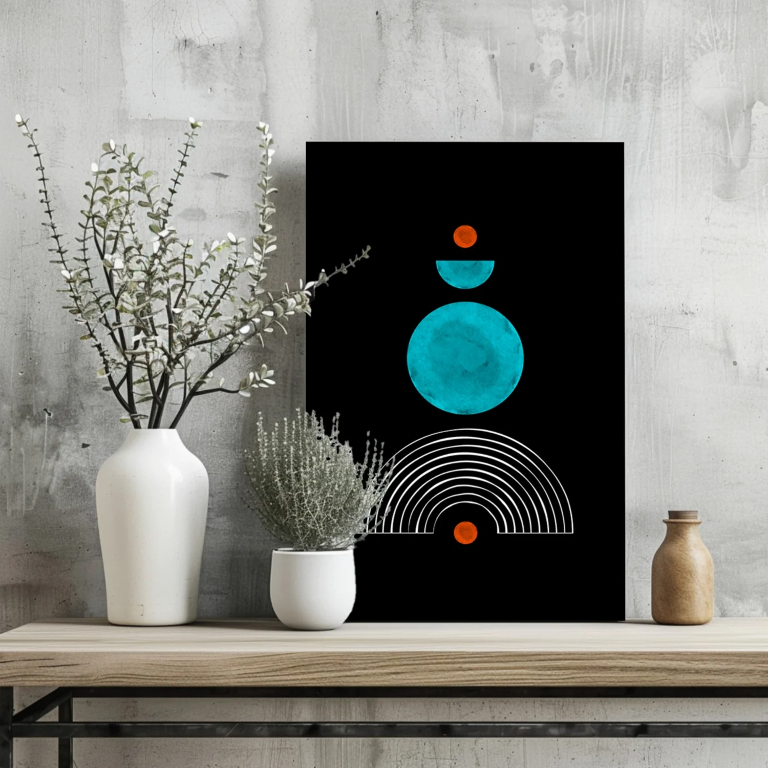 Line Art V3 Aluminum Print - Image 2