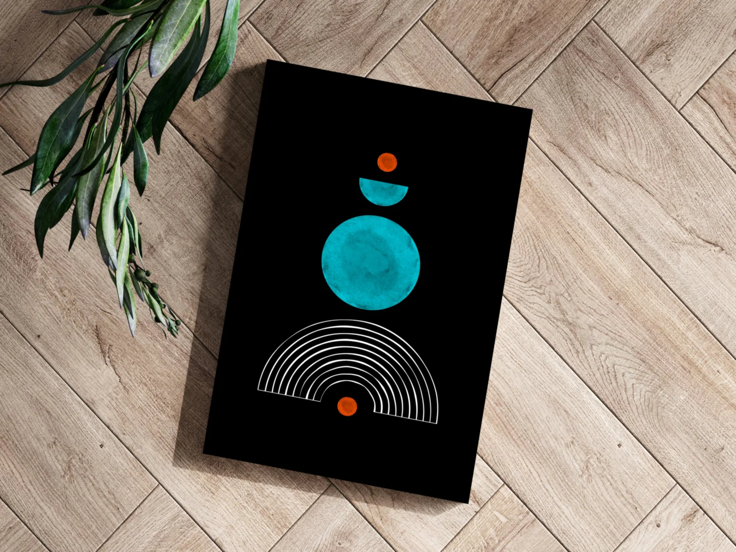 Line Art V3 Aluminum Print - Image 3