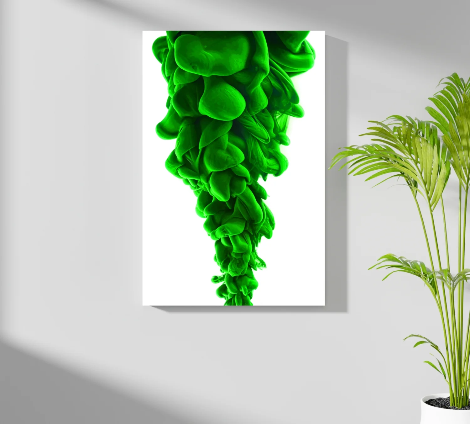 Green Smoke Aluminum Print - Image 7