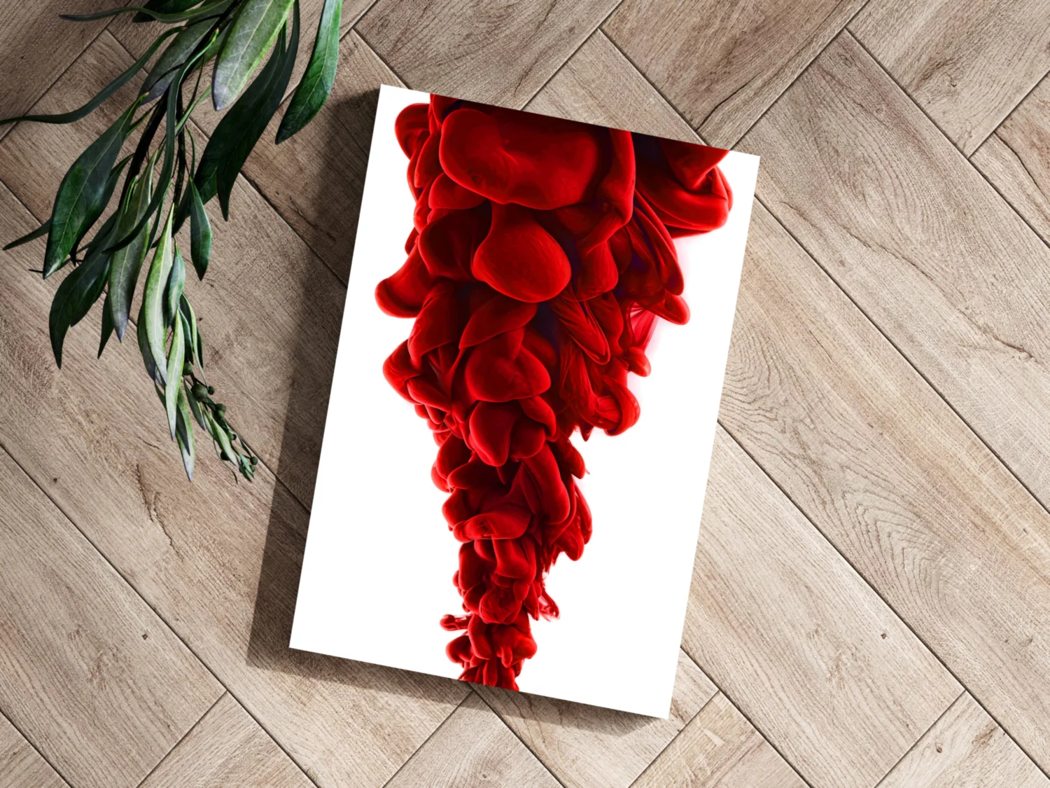 Red Smoke Aluminum Print - Image 3