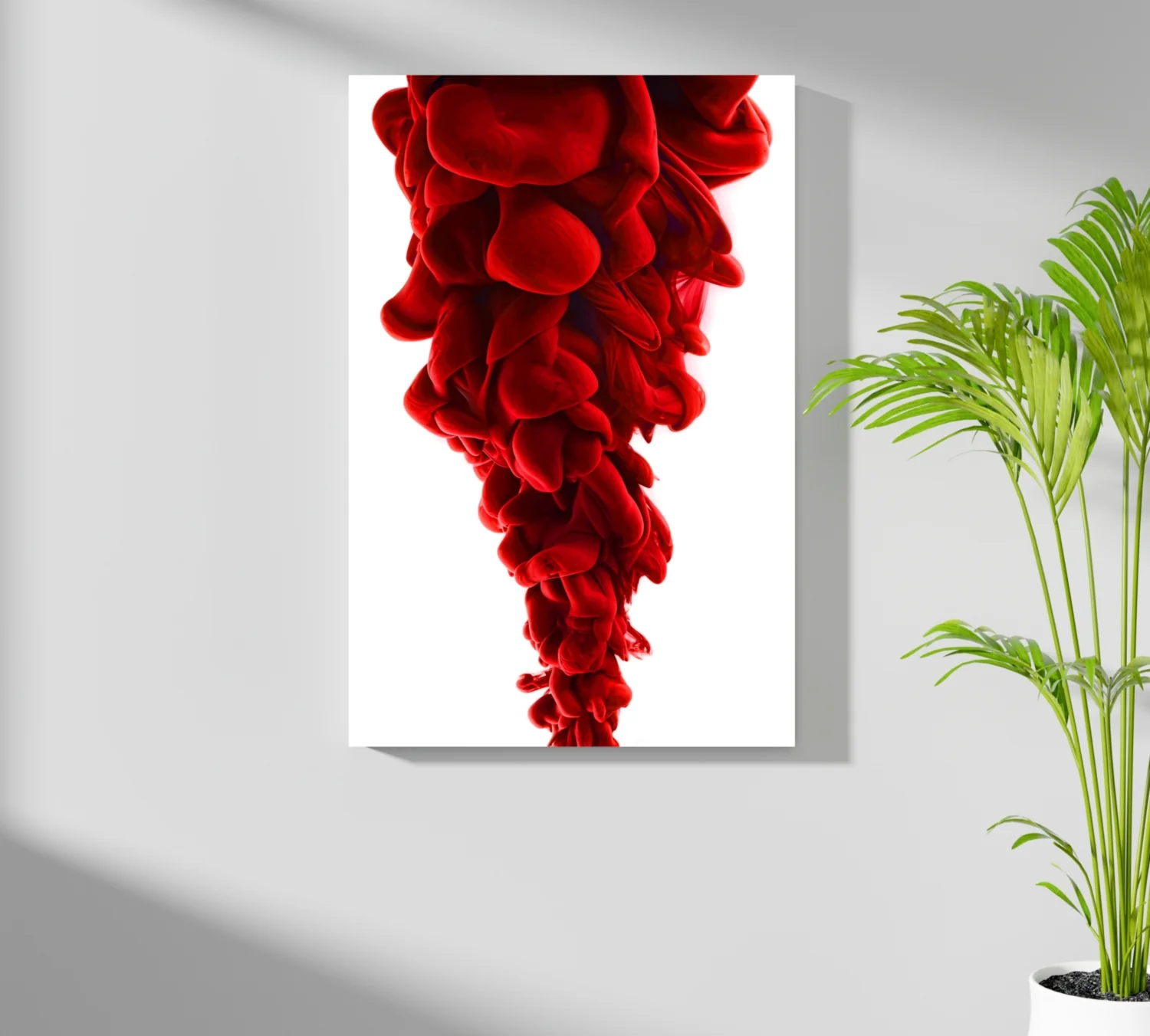 Red Smoke Aluminum Print - Image 7